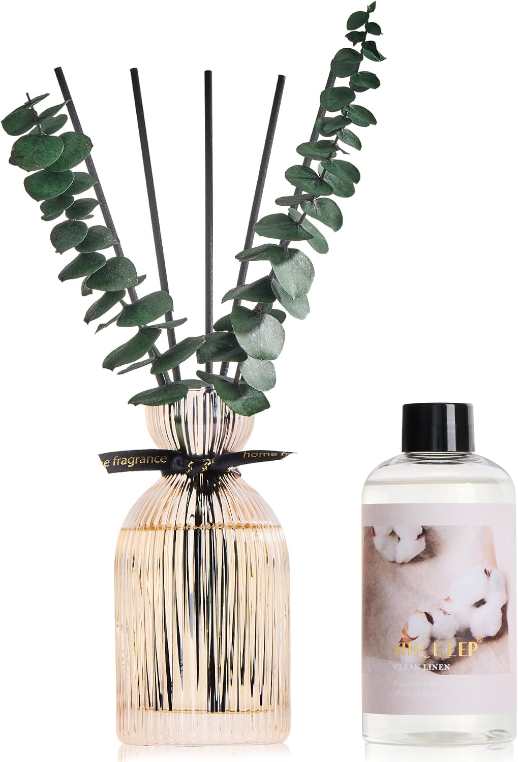 Reed Diffuser Set 6.76 oz – Clean Linen Decorativo para Hogar miniatura 1