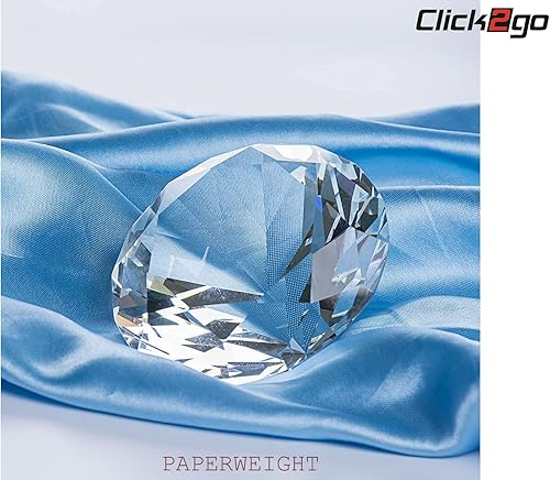 Miniatura 5 de Pisapapeles de cristal transparente con forma de corazón de diamante de 3 pulgadas 3.150 in Decoración de oficina en casa y regalo del día de San