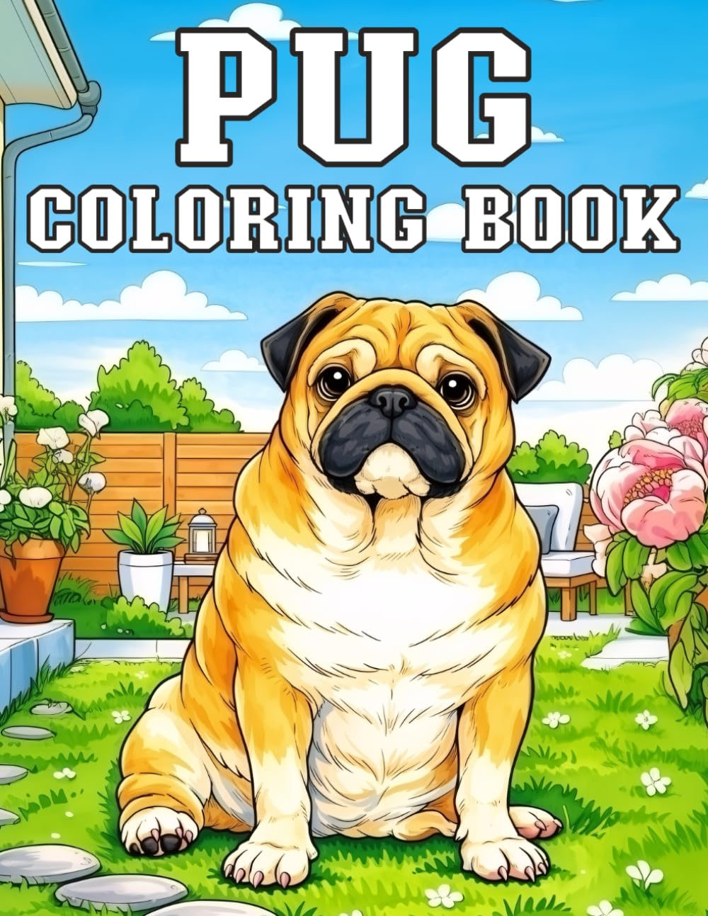 Pug Coloring Book: A Cute and Relaxing Dogs Coloring Pages for Adults, Teens, and Dog Lovers (My Cute Dog Coloring Collection)