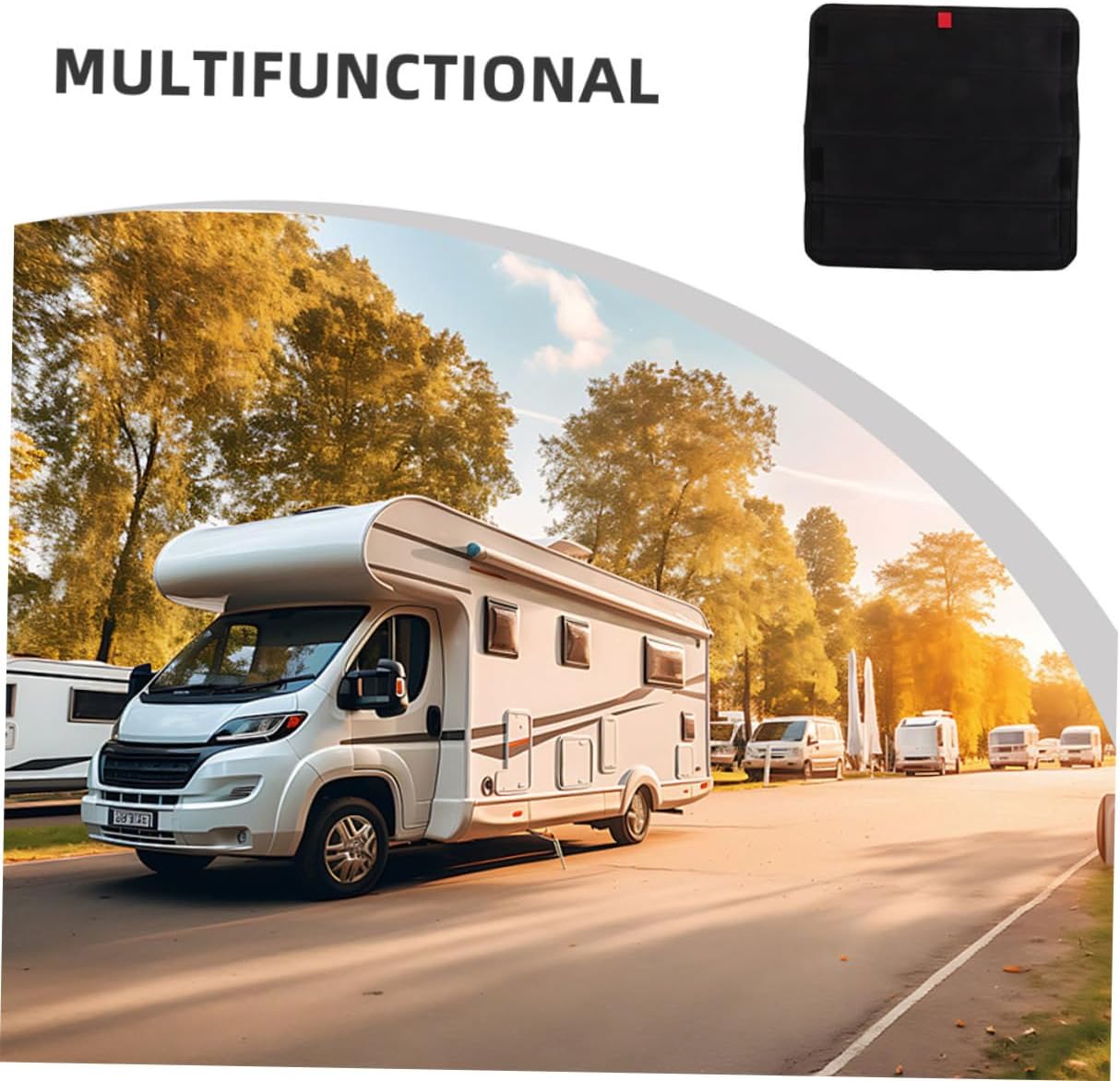 Luxshiny 2pcs Rv Vent Screen Camper Blinds for Windows 16.11x16.11x0.16in Blackout Skylight Cover for Rv Door Shade