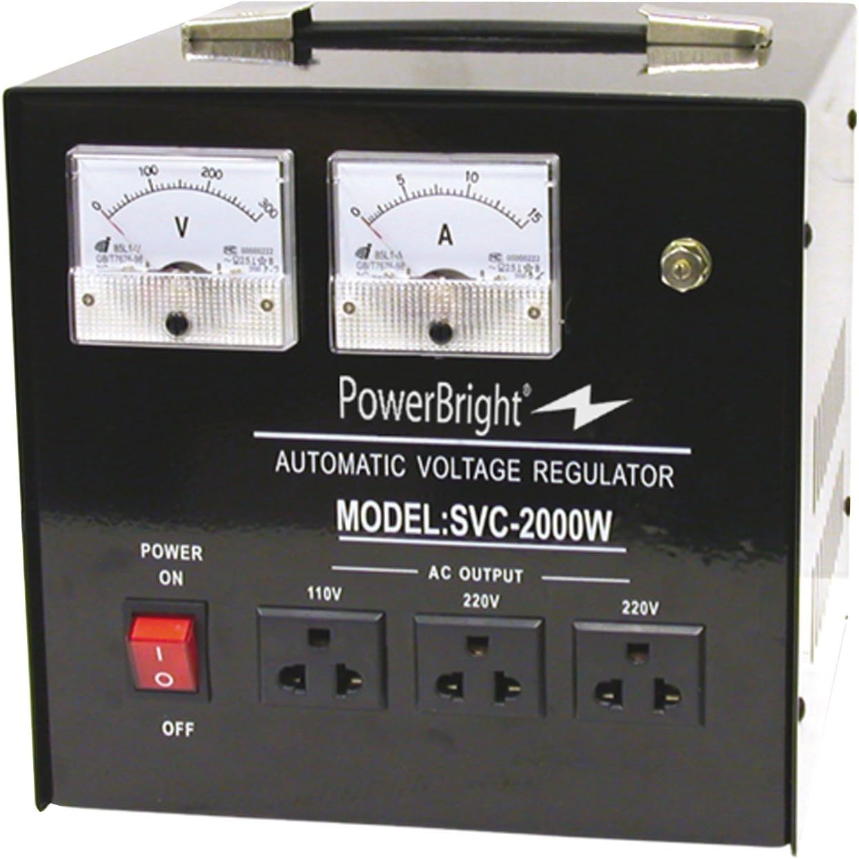 PowerBright SVC2000 Voltage Regulator, 2000 Watts