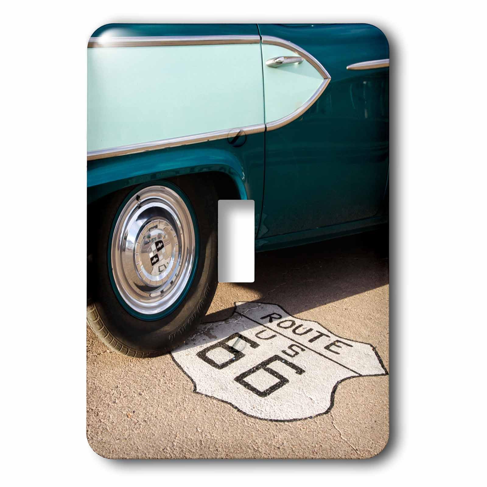 Plaque interrupteur à bascule Route 66 avec finition soignée