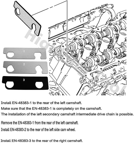 Miniatura 3 de Kit de herramientas de retención del árbol de levas del coche Set EN 48383 y EN 46105 alternativa para Vauxhall Opel Saab Cadillac Buick Chevrolet
