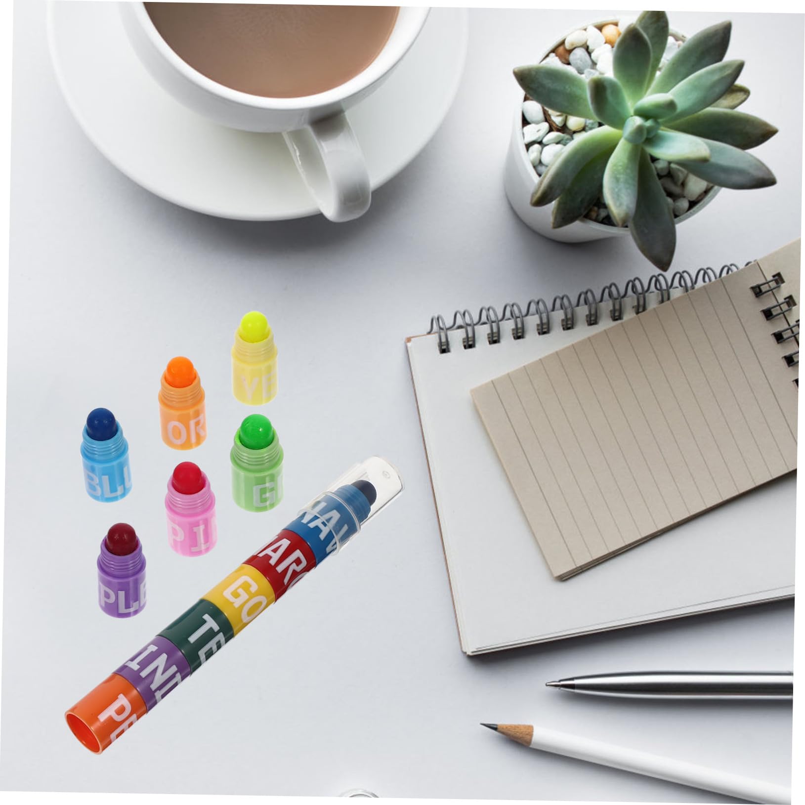Lurrose 10sätze Bunte Highlighter Stifte Für Schüler Kreative Markierungsstifte Zeichnen Notieren Und Malen Für Kunst Schule Und Büro Vintage Farbdesign