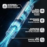 Rouny Handheld Vacuum Cleaner, Cordless Mini Vacuum with Brushless Motor & Aluminum Body, Lightweight Portable Vacuum for Home, Desk & Small Spaces, Type-C