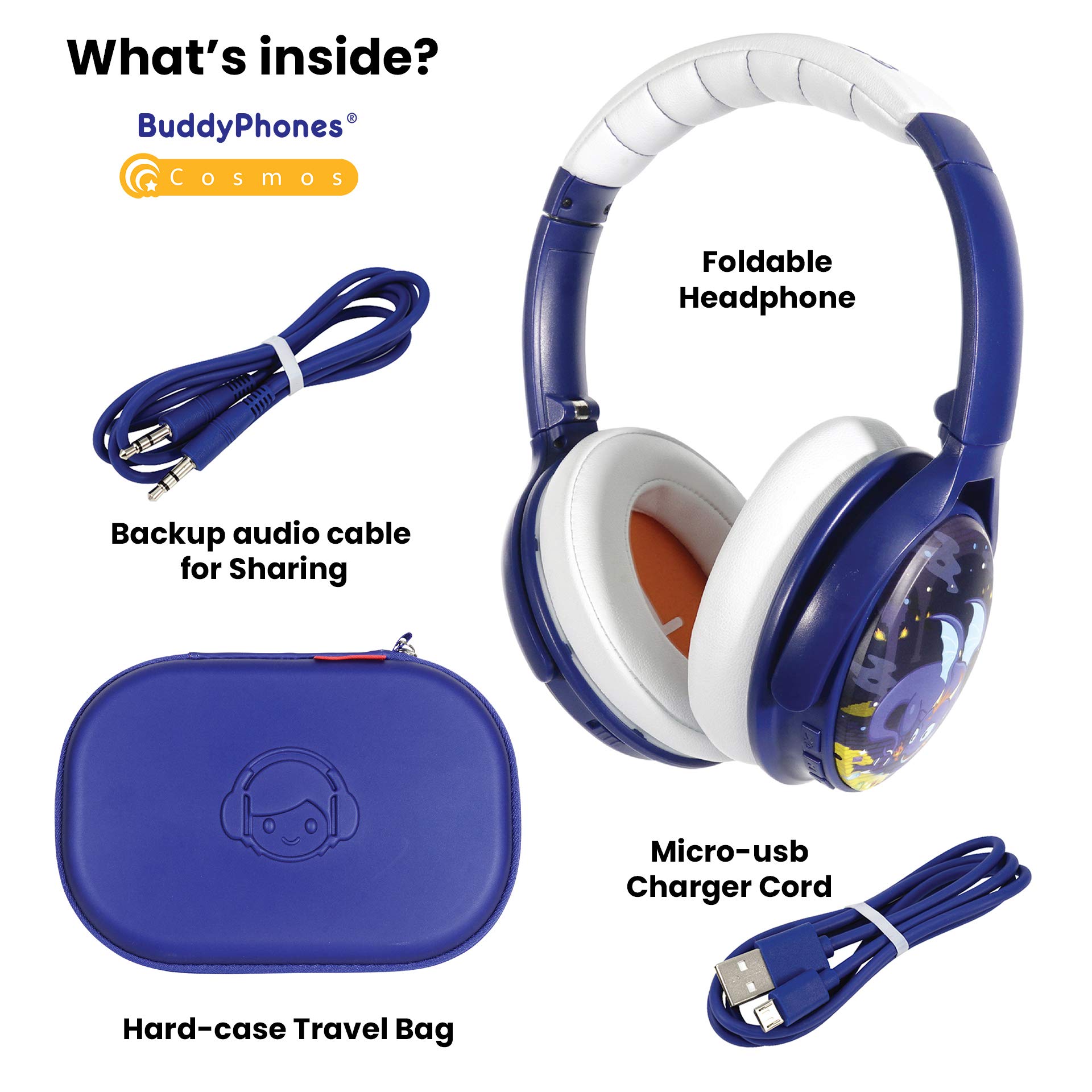 Active Noise Cancelling Bluetooth Headphones For Toddlers And Kids