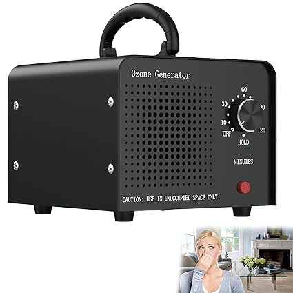 KIDOCA Ozone Generator Machine - 32000mg/h Odor Remover, Air Purifier for Home, Car, Pet Smell, Dog Urine, Cat Pee, Bathroom, Wardrobe, Dead Animal, Toilet, Smoke, Paint, Shoe Rack, Cabinet