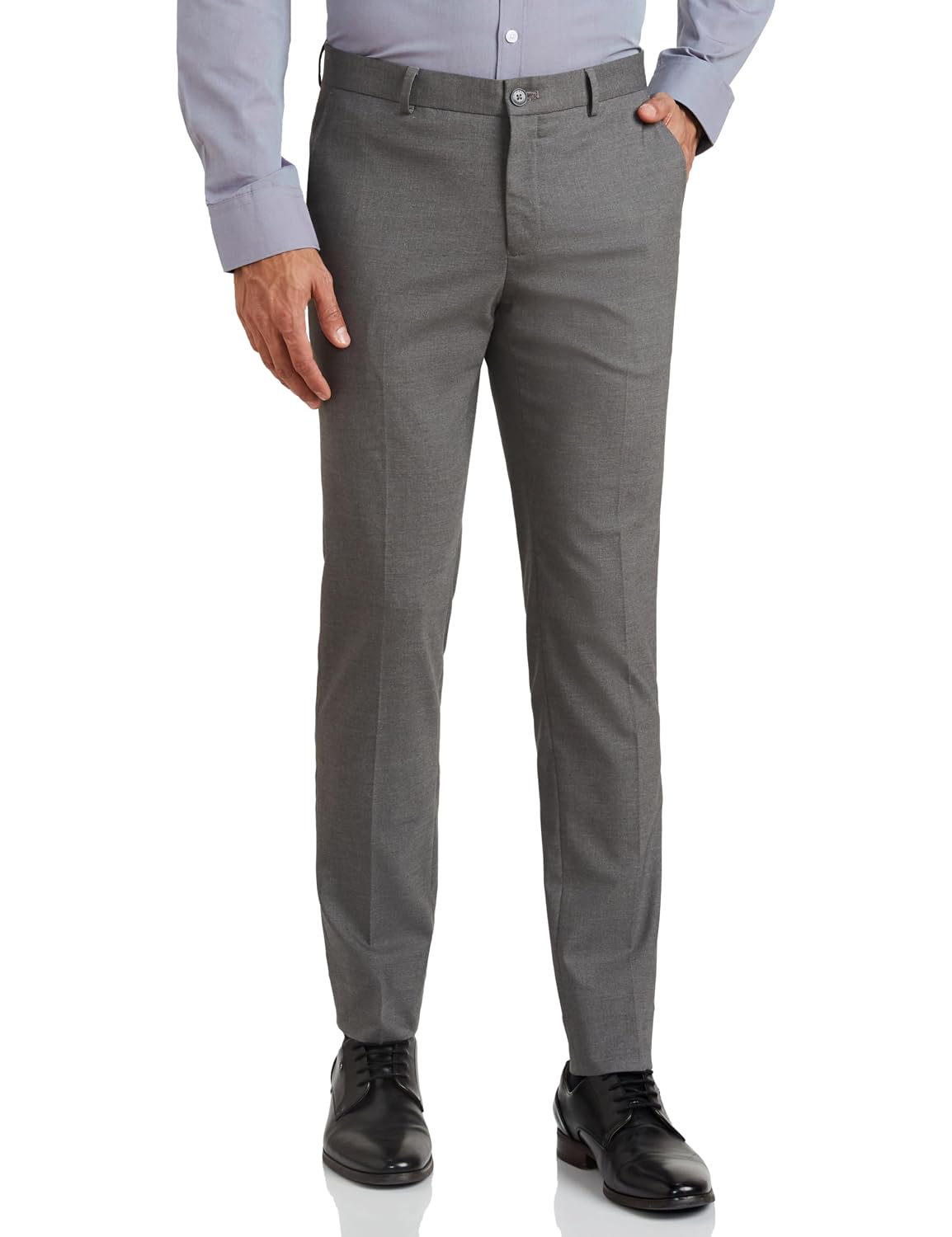 Amazon Brand – Symbol Men’s Stretchable Formal Pants | Trousers (Slim Fit)