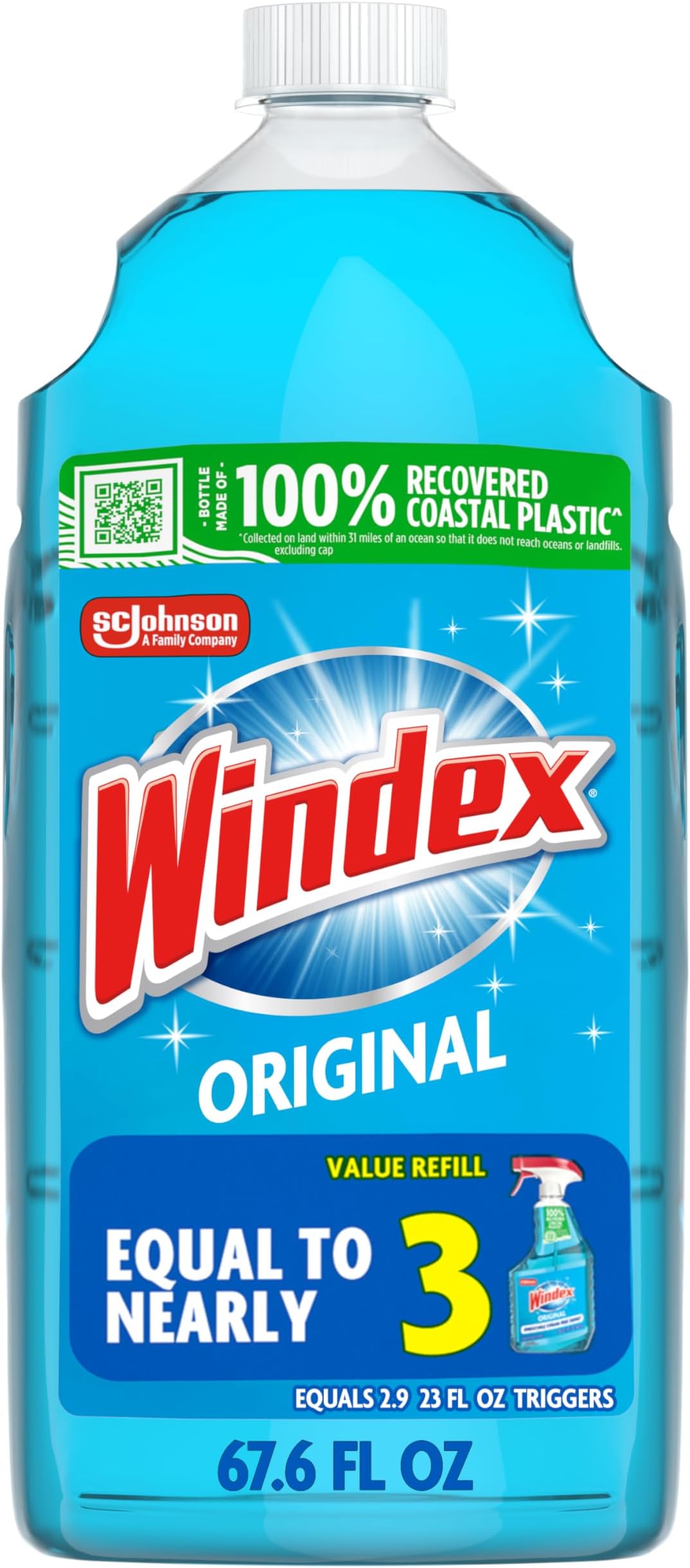 Windex Window Cleaner Refill, 67.6 oz