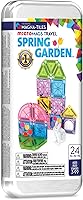 Vista 1 de Magna-Tiles MicroMAGS - Juego de viaje de jardín de primavera de 24 piezas, la marca original de construcción magnética