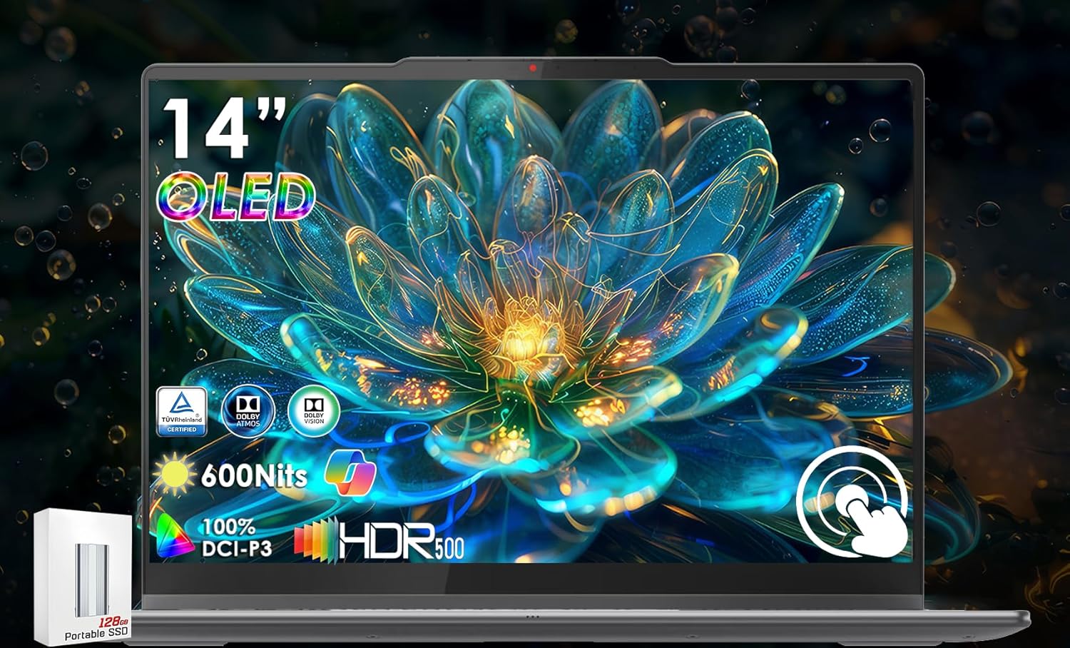 Lenovo 2025 Yoga 7i 2-in-1 Copilot+ PC, 14″ 600Nits OLED Touchscreen, Ultra 5 22…