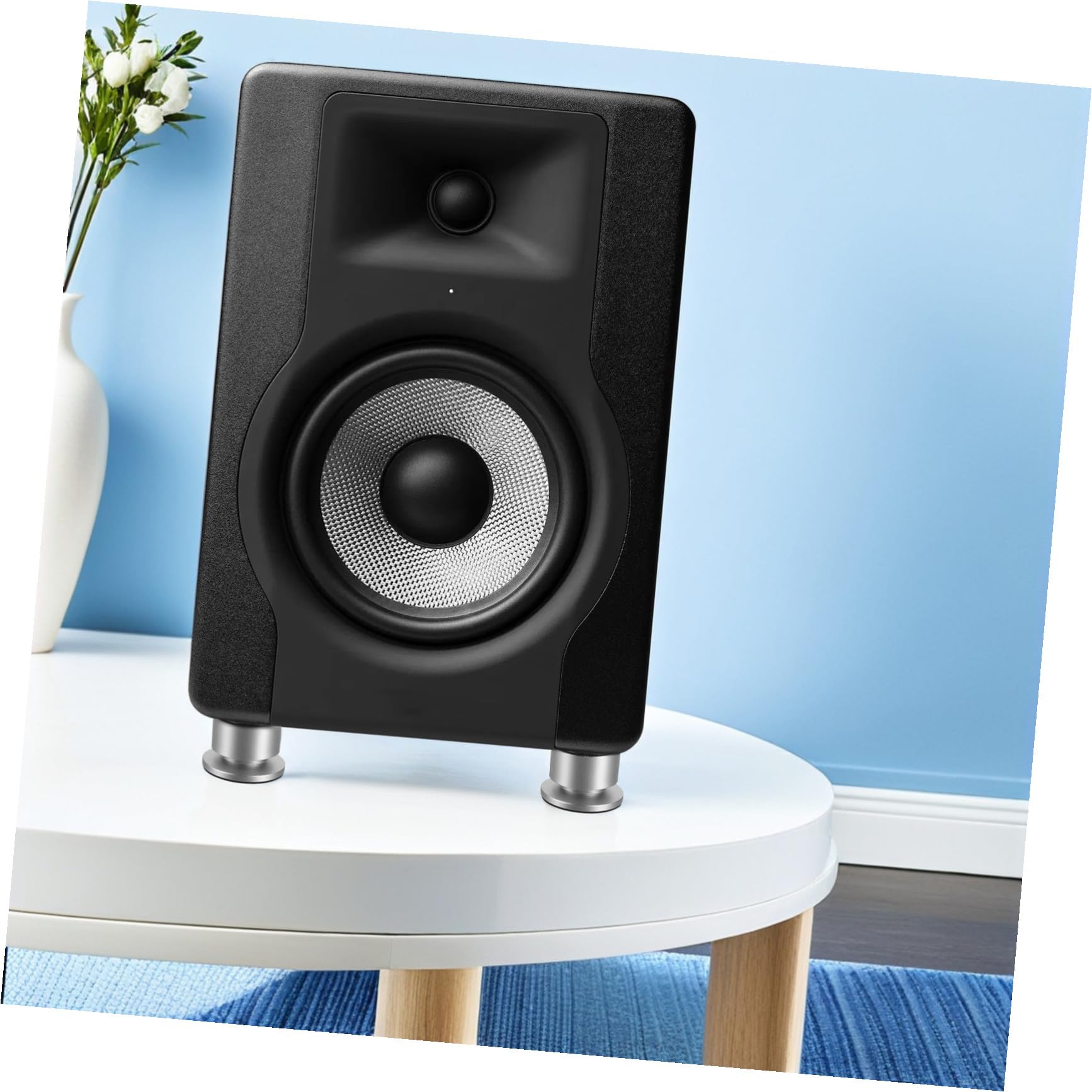 Artibetter Piedini di Isolamento Audio in Lega di Alluminio e Gomma 4 Pezzi per Altoparlanti Smorzamento Vibrazioni e Chiarezza Sonora Migliorata, per Giradischi e Ambienti Living