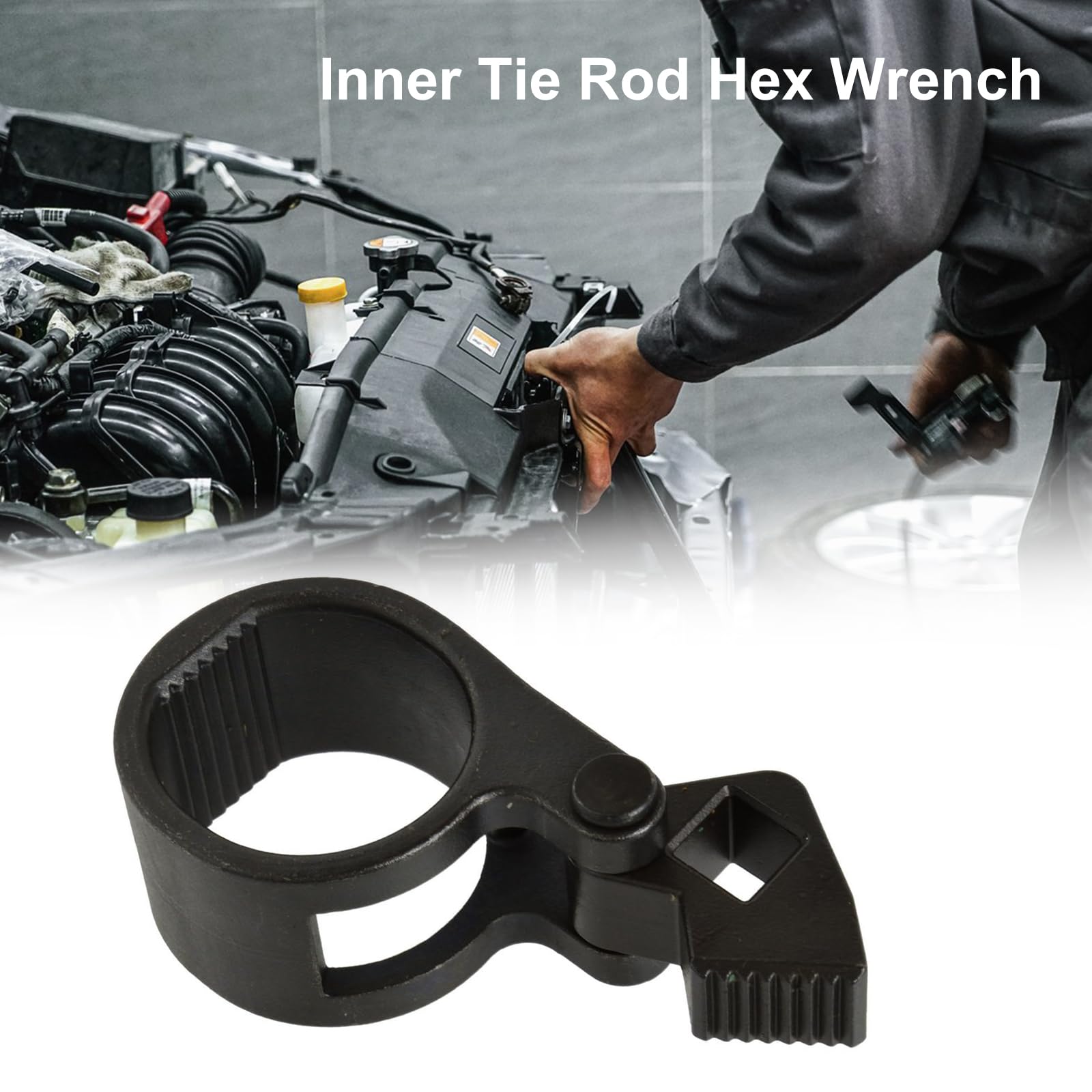 Universal Chiave Tiranti Sterzo 1/2", Tirante Trasversale Testa a Sfera Estrattore 27-42mm, Estrattore Giunto Assiale, Chiave a Tirante Sterzo per la Rimozione del Tirante per Veicoli Camion