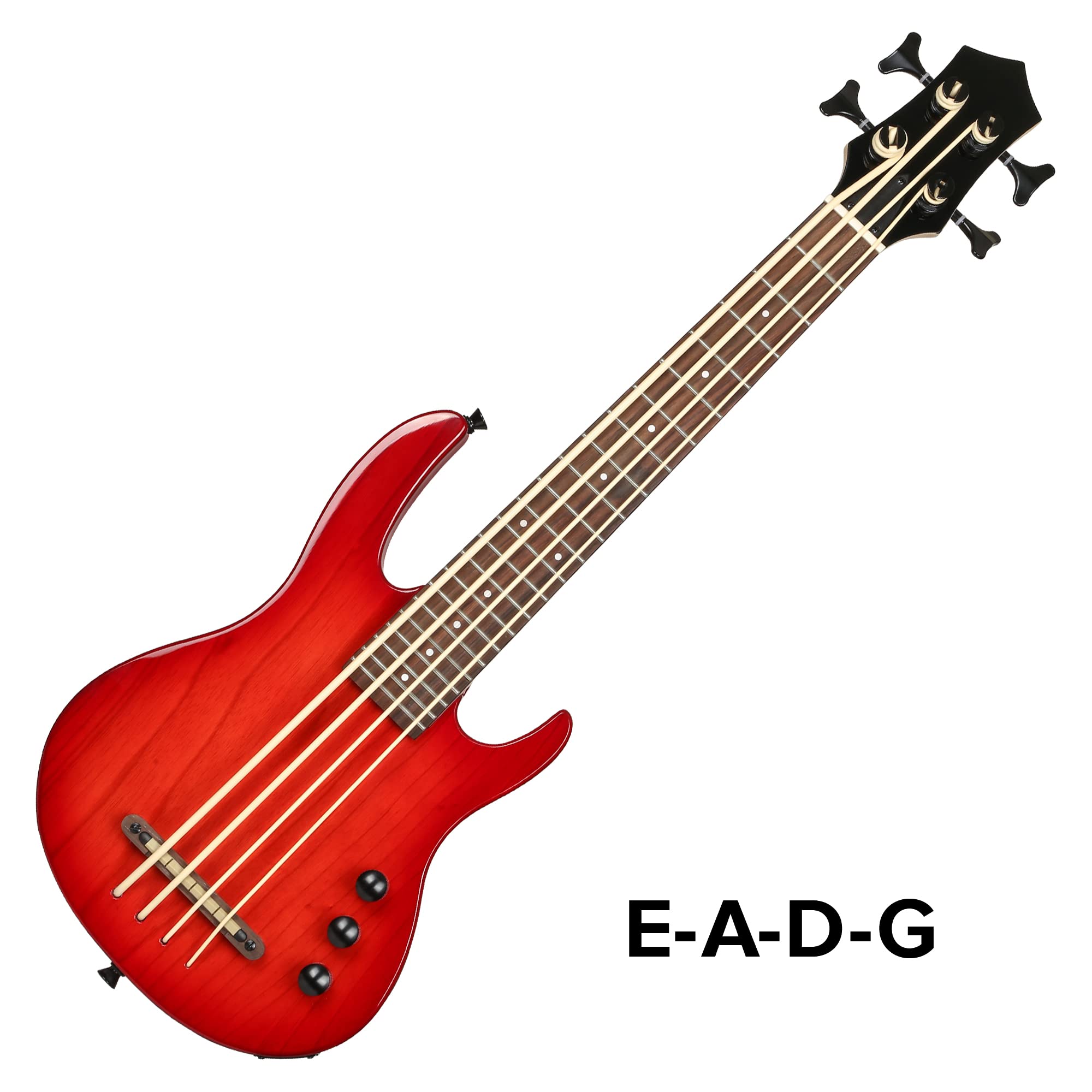 MiNi 4string ukulele basso elettrico con colore rosso
