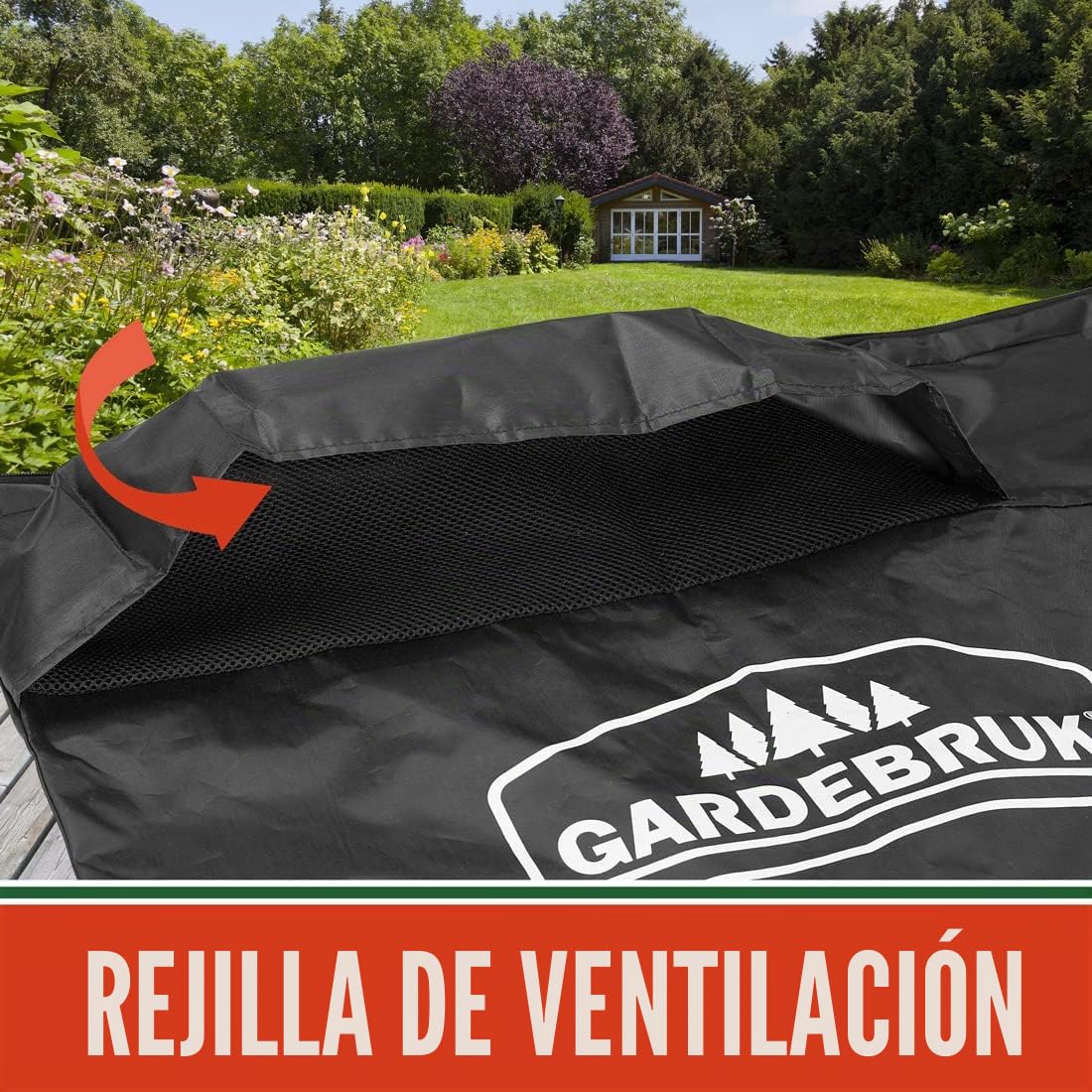 GARDEBRUK® Sopladora Aspiradora y Trituradora de Hojas Herramienta para Jardineria Multiuso 4en1