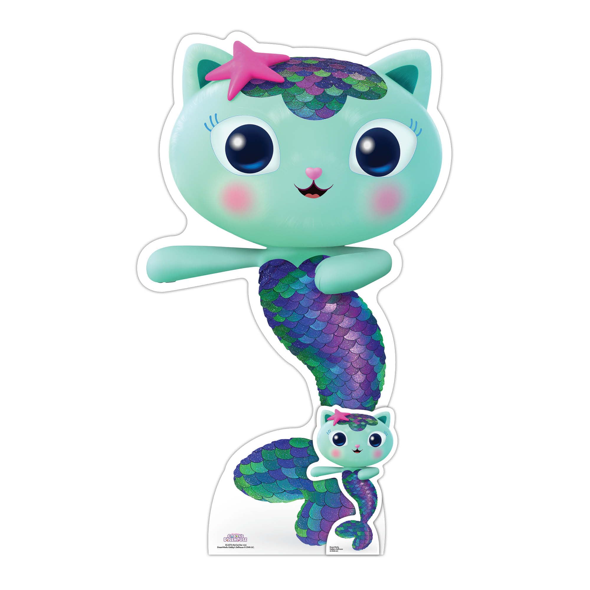 Star Cutouts SC4275 MerCat Gabby's Dollhouse Star Mini Cardboard Cut Out Ideal for Birthdays, Parties & Gifts