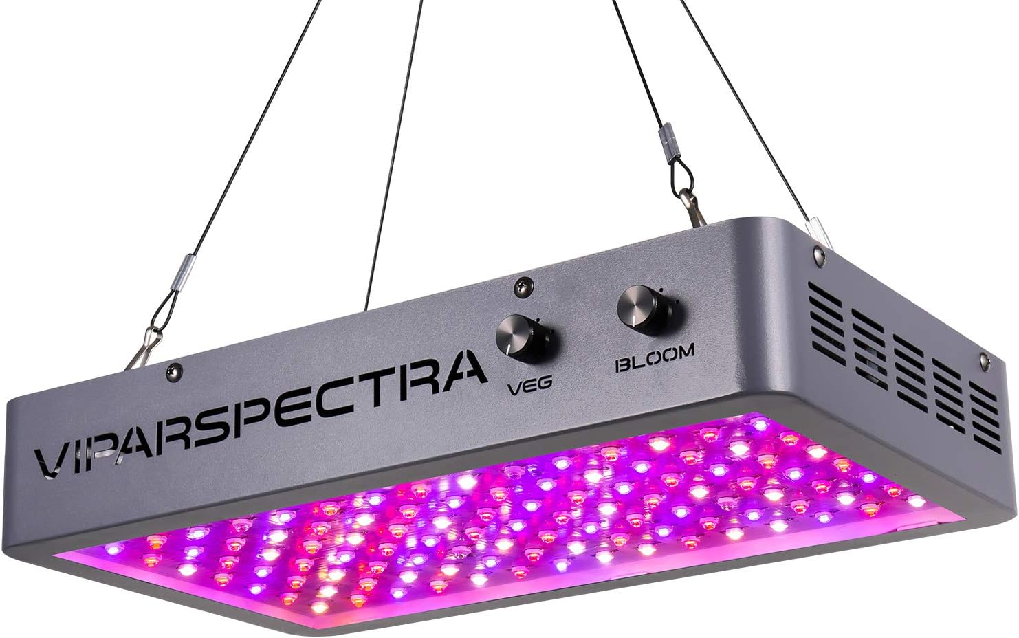VIPARSPECTRA Plant Grow Light, Newest Dimmable 1200W LED Grow Light, with Daisy Chain, Dual Chips Full Spectrum LED Grow Lamp for Hydroponic Indoor Plants Veg and Flower Actual Power 250 Watt