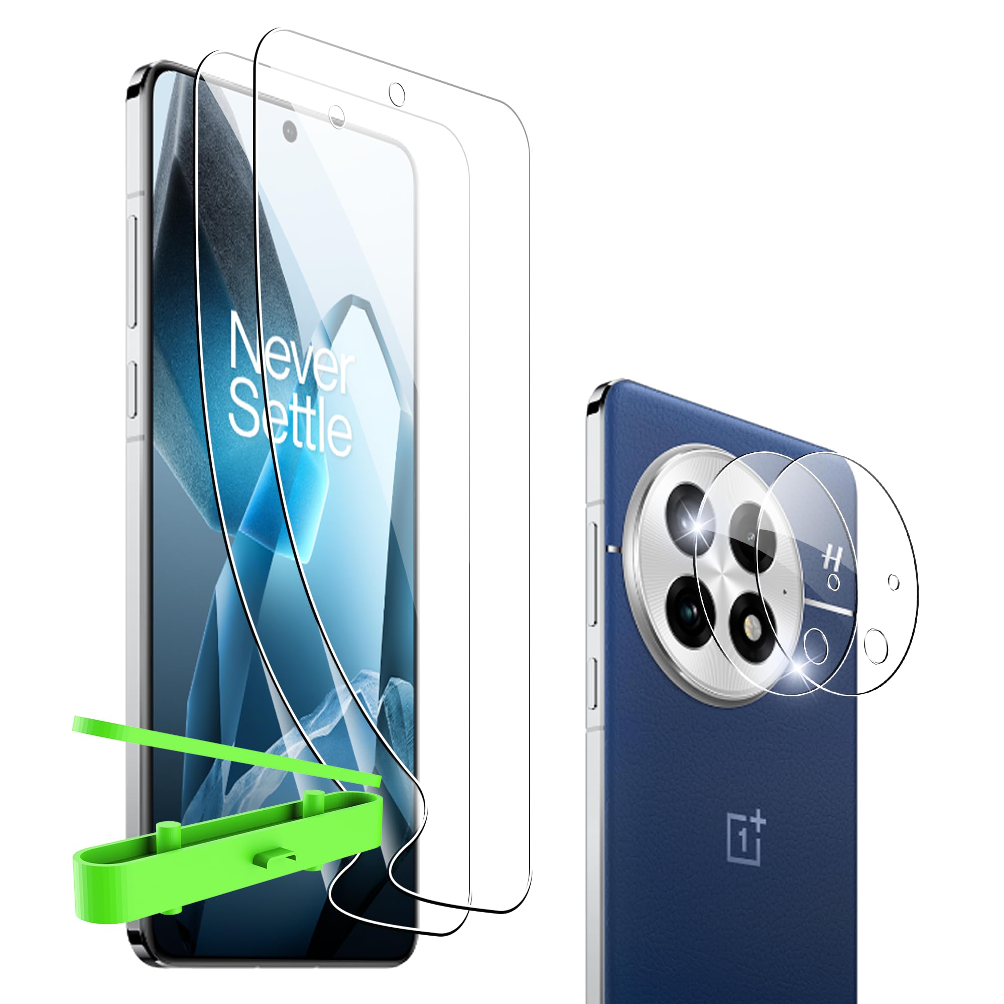Vetro Temperato per Oneplus 13 5G, [2+2 pezzi] 3D Pellicola Protettiva