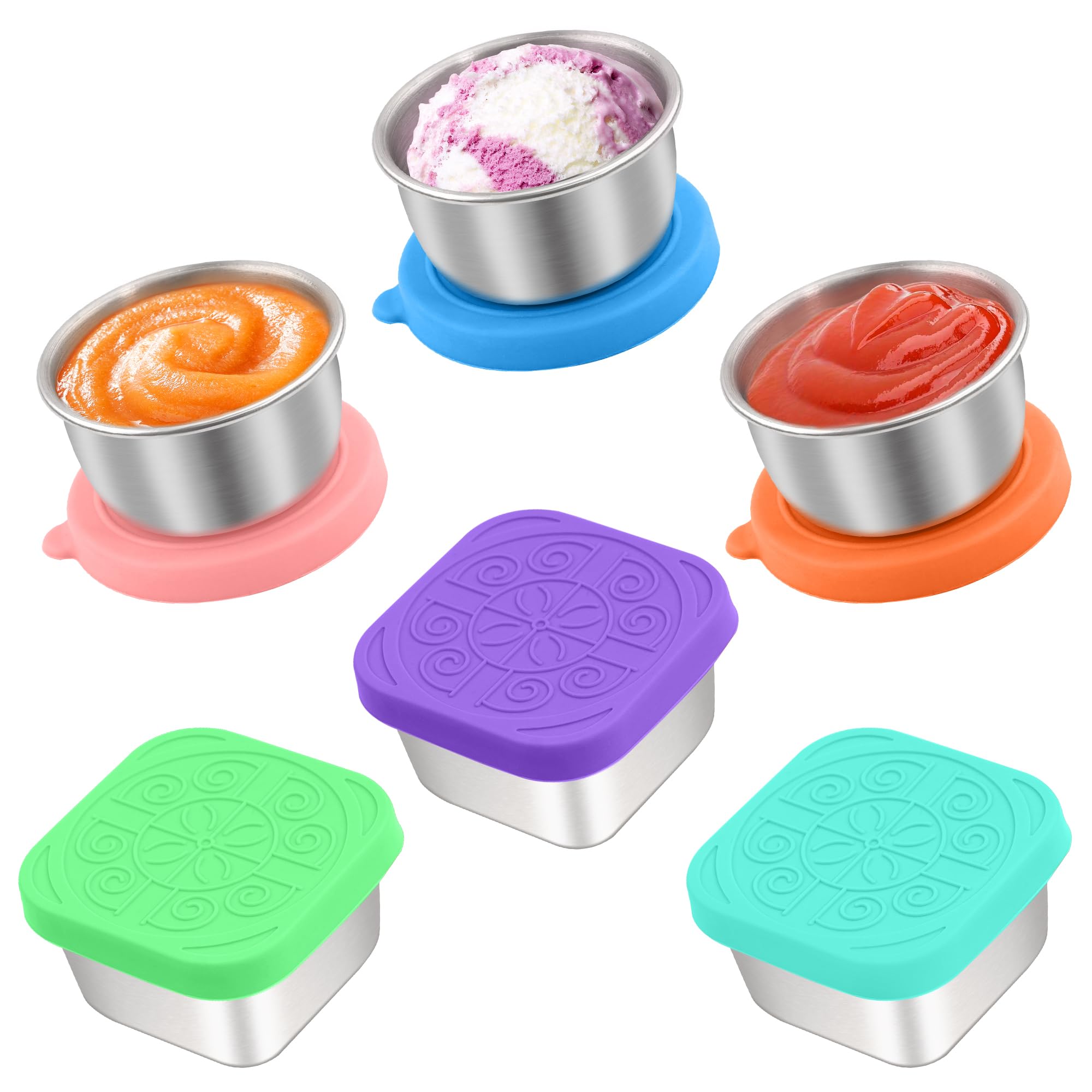 Qukaka Salad Dressing Containers - 6 Pack -21 Qukaka Salad Dressing Containers - 6 Pack -21