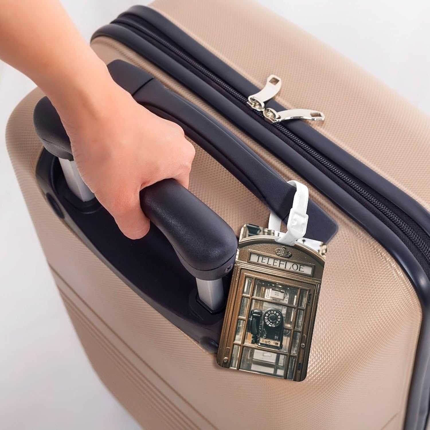 London Telephone Luggage Tag with Name ID Card for Suitcase image 5