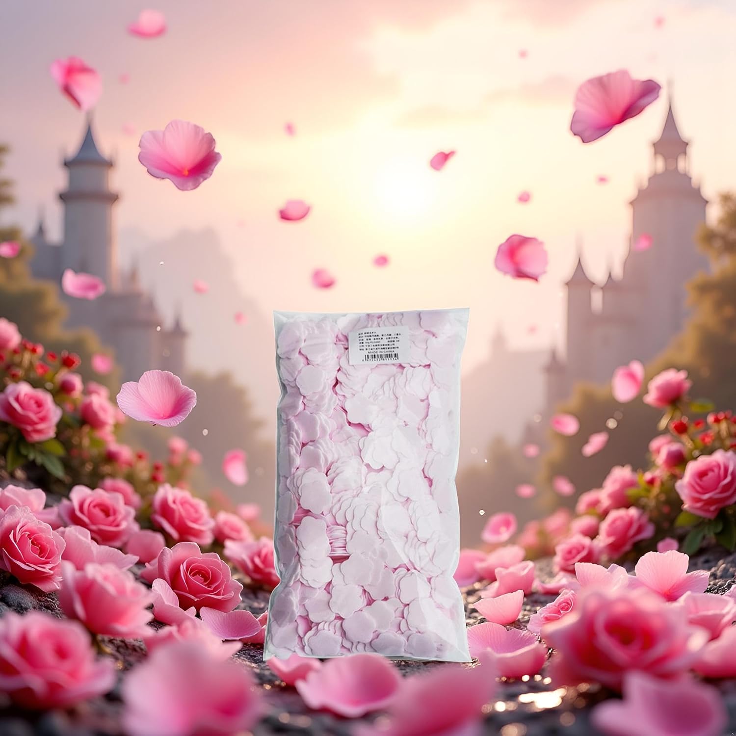 1000 Sheets Pink Portable Hand Soaps Disposable Paper Soap, Travel Hiking Washing Hand Bath Toiletry Paper Soaps,Poper Soaps for Travel,Soap Sheet