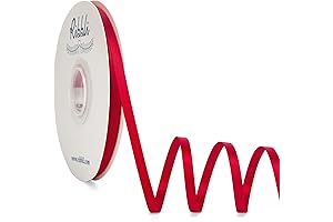 Ribbli Red Satin Ribbon for Hair