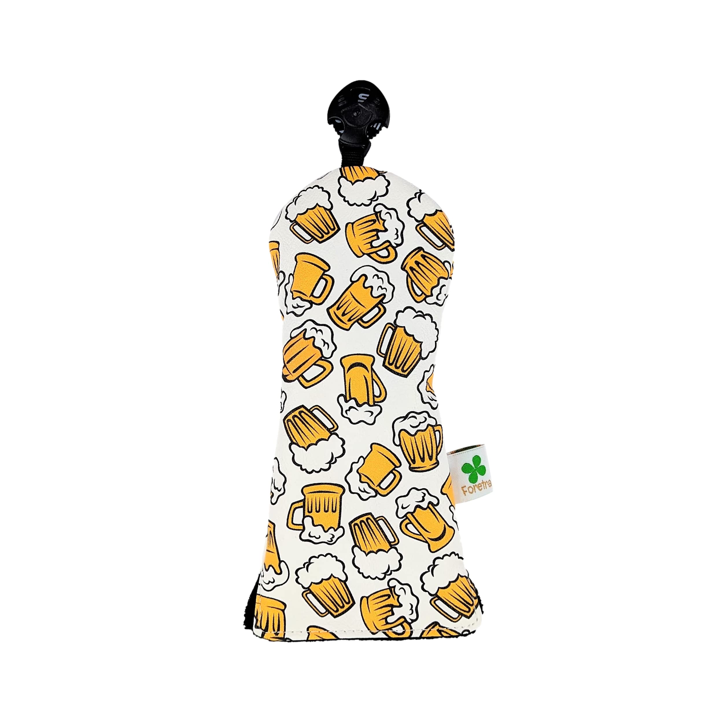 Foretra - Limited Edition Beer Pattern Hybrid Headcover - Tour Quality Golf Club Cover - Style and Customize Your Golf Bag