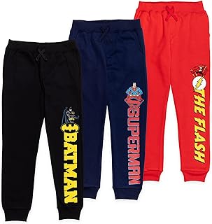 Justice League Batman Superman Flash 3 Pack Jogger Pants