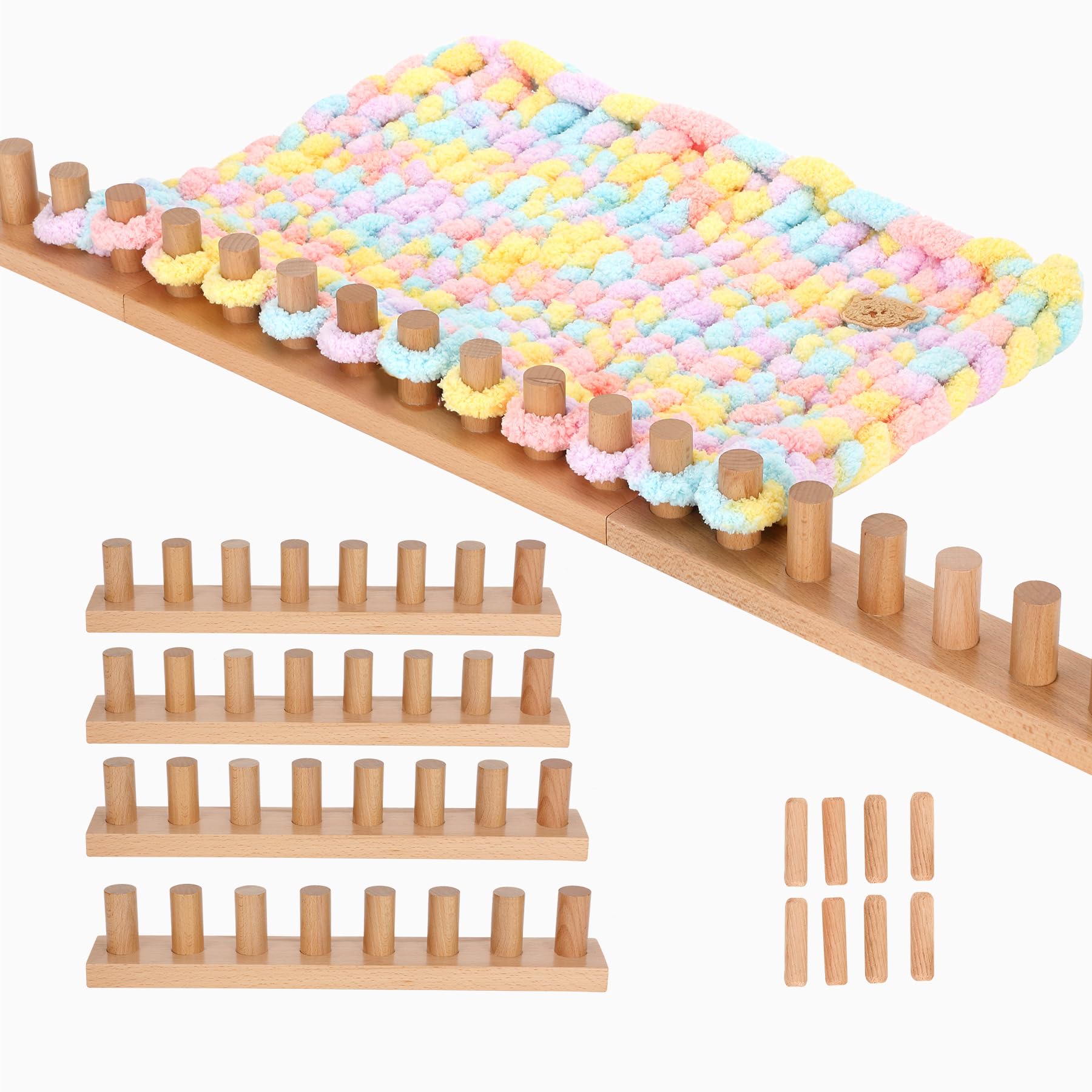 Wooden loom for chunky blanket - België