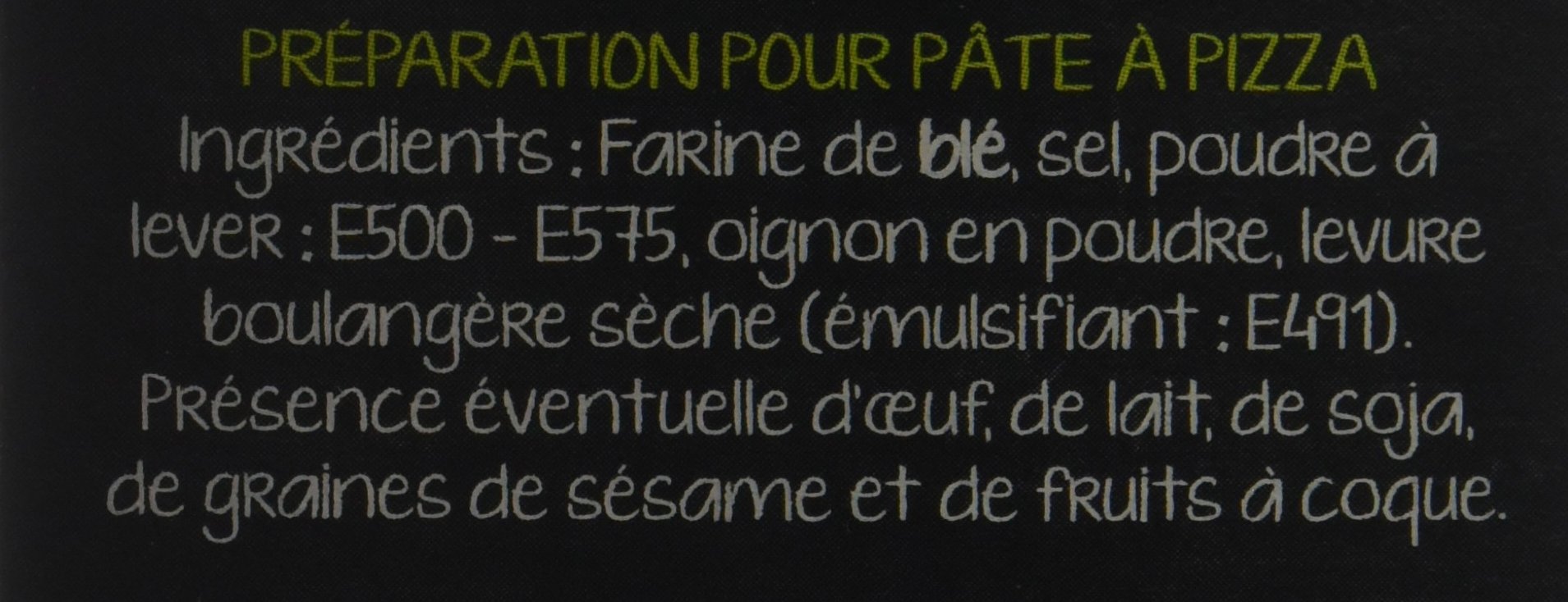Francine Préparation pour pâte à pizza 510 g - Lot de 5