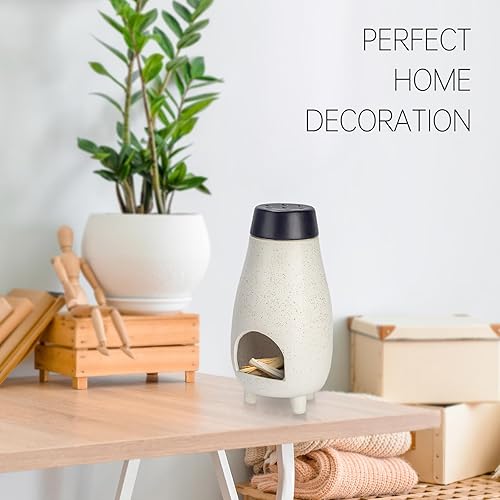 Miniatura 7 de Soporte de incienso grande 3 en 1 para palitos de palo santo, paquetes de incienso de cono, quemador de incienso de cerámica hecho a mano, receptor