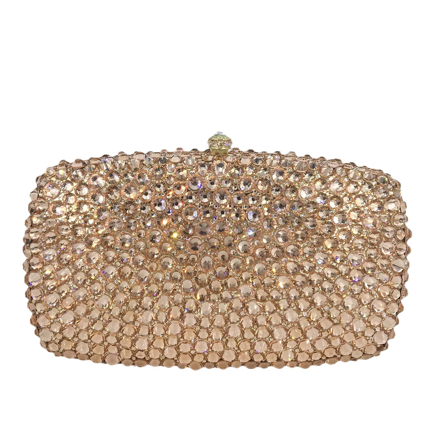 Boutique De FGG Rhinestone Clutch Bag with Spikes Bling Evening Handbags Crystal Clutch Purses for Women Wedding Party,Mini