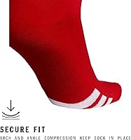 Vista 55 de adidas Rivalry Soccer 2.0 OTC, Workout Compression Socks-Over The Calf Negro/Blanco