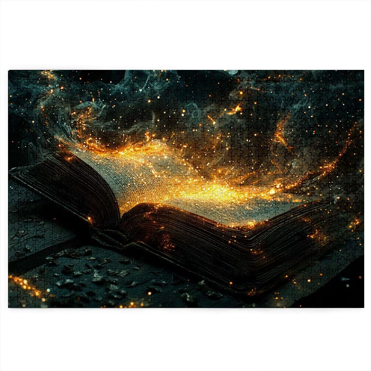 Puzzle Magiczna Książka, Puzzle 5000 Pieces Drewniane Marzenie Wymagania Dla Dorosłych, Rozmiar: 156 x 105 cm, Gra Edukacyjna DIY z pudełkiem na prezent dla dorosłych, Przerywacz głowy do dekoracji