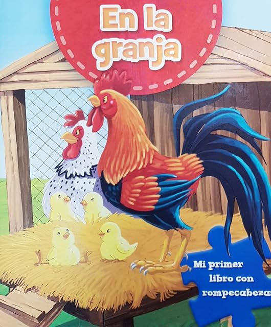 Portada de En la Granja: Mi Primer Libro con Rompecabezas