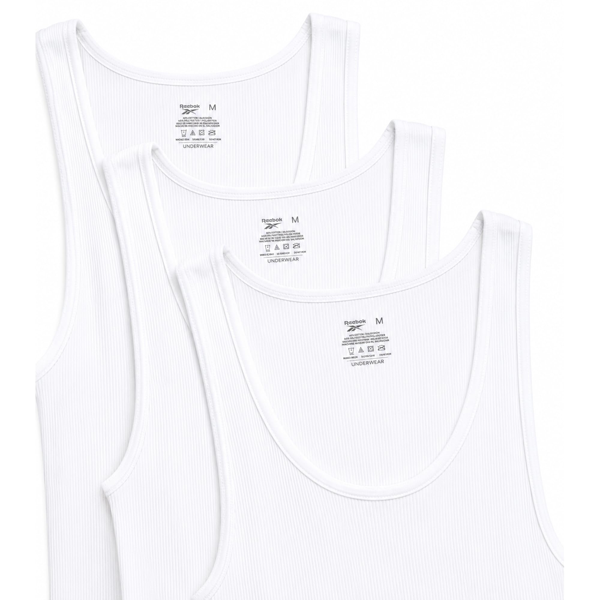 Reebok Klasyczna koszulka męska podkoszulek podkoszulek podkoszulek (3 szt.)