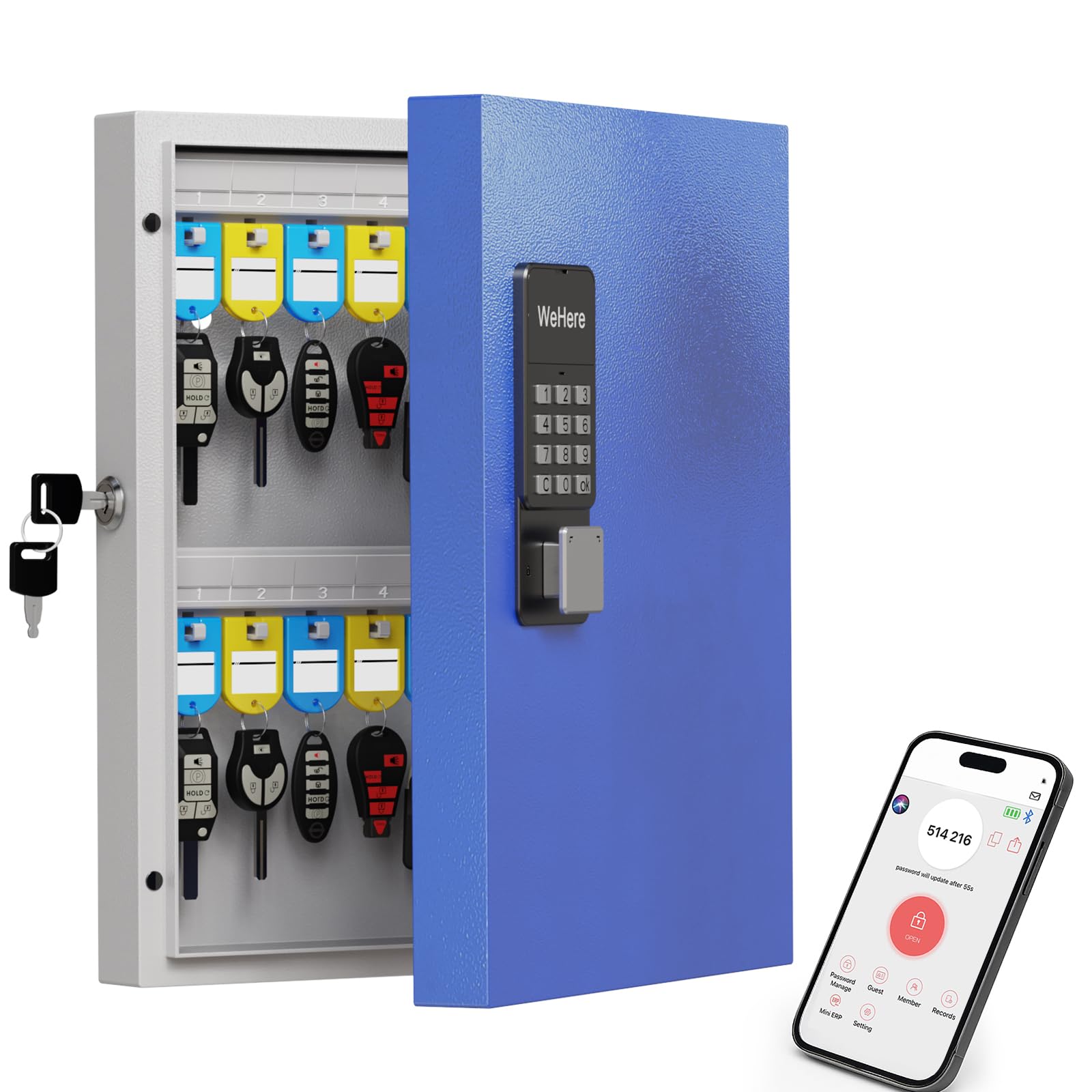 Amazon.com: WeHere 32-Key Smart Key Lock Box with Key Management
