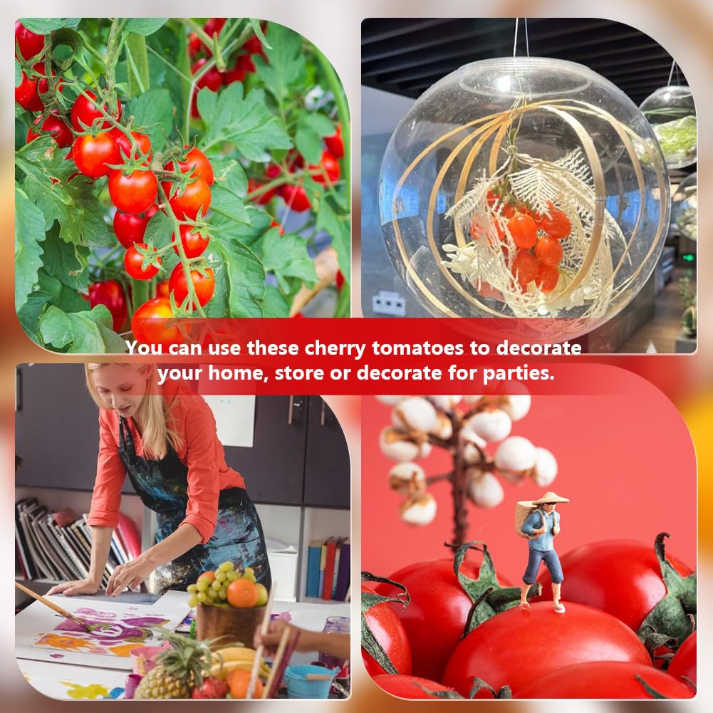 Amazon.de: PH PandaHall 2er Pack Knstliche Kirschtomaten Knstliches Obst  lebensechte Simulation Tomate Knstliche rote Tomaten Dekoration Falsche  Frucht Requisiten fr Zuhause Kche Party Requisite