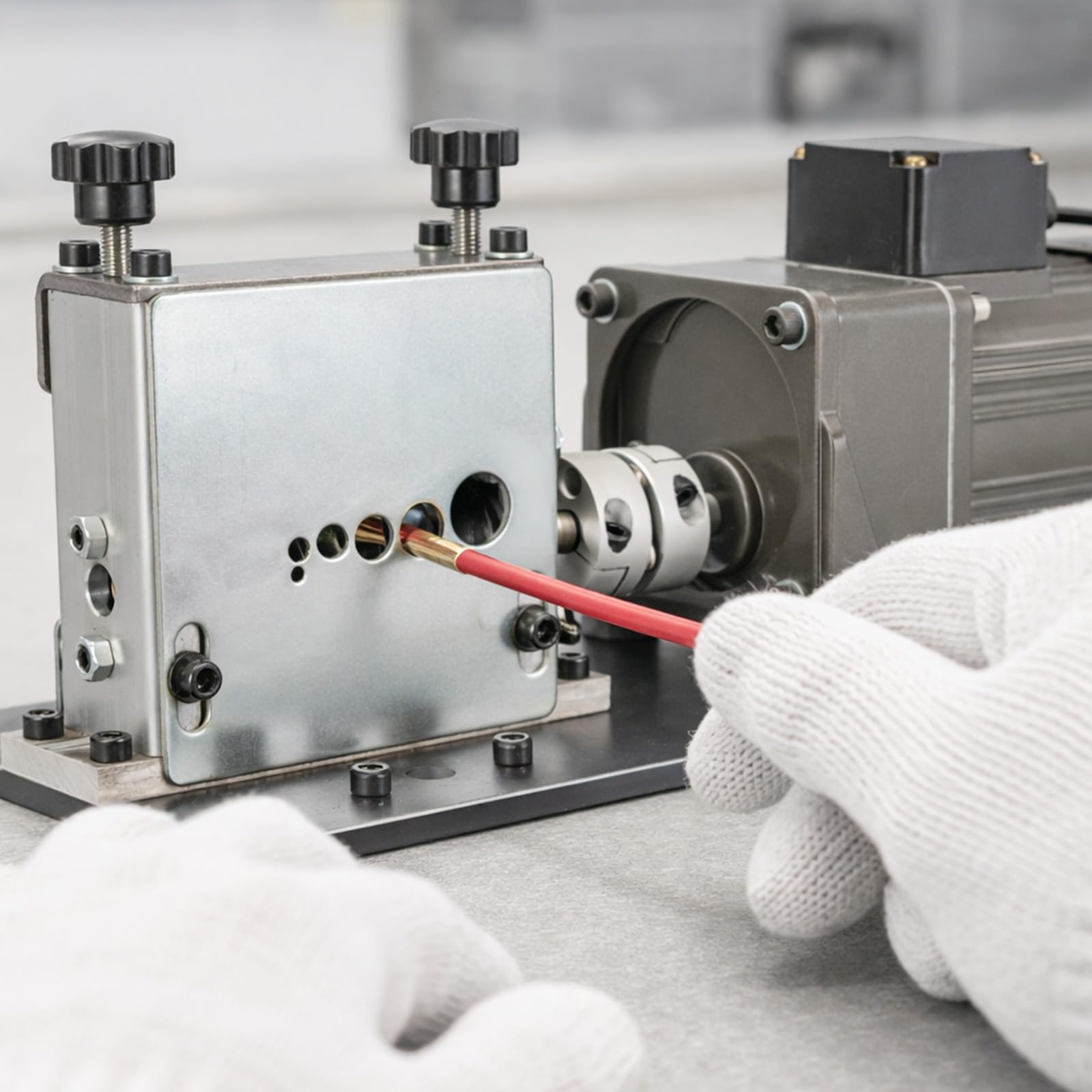 Youyijia Kabelabisoliermaschine Elektrisch, φ3-17mm Kabelschälmaschine 60W Abisoliermaschine 7 Abisolierkanäle, Tragbare Kabelabziehmaschine Ideal zum Abisolieren von Kupferdraht