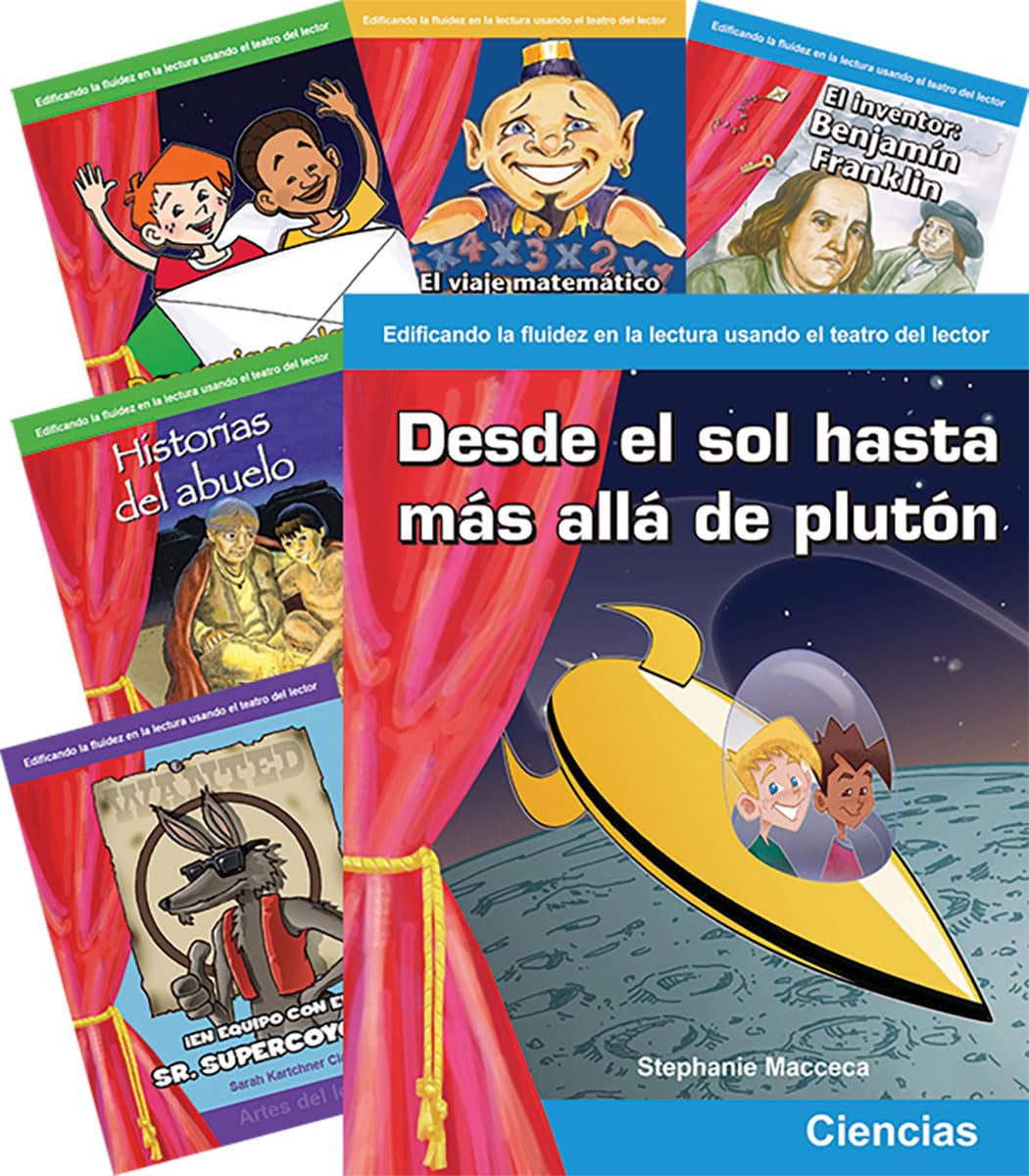 Teacher Created Materials - Reader's Theater (Spanish) - 8 Book Set - Grades 3-4 - Guided Reading Level K - Q