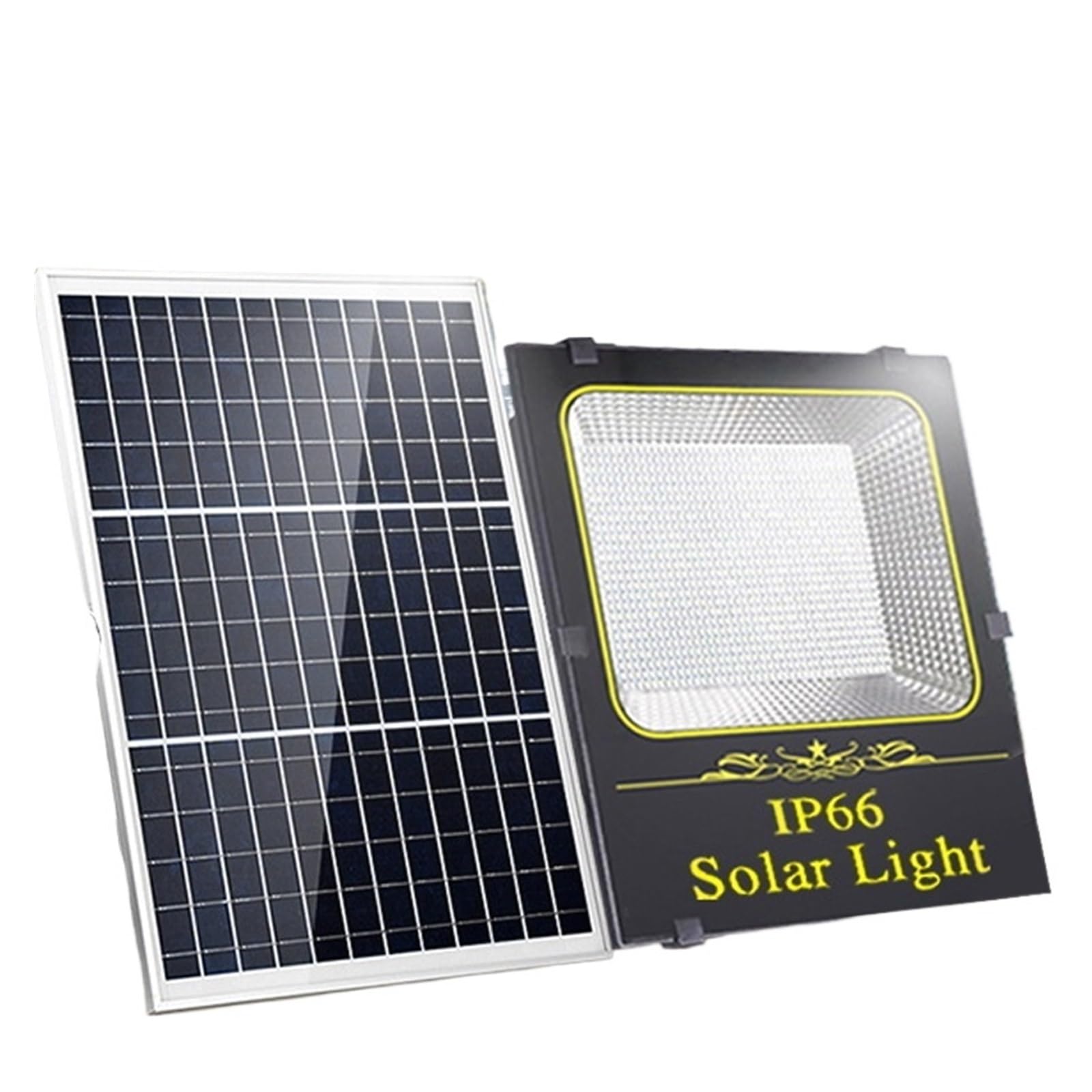 LNHHG Solar Flood Light 2000W LED Flood Lamp Solar Lights Outdoor Garden Refletor Buildings Sunlight Waterproof Spotlight Emerncy Wall Light for Garden Driveway Garage Patio