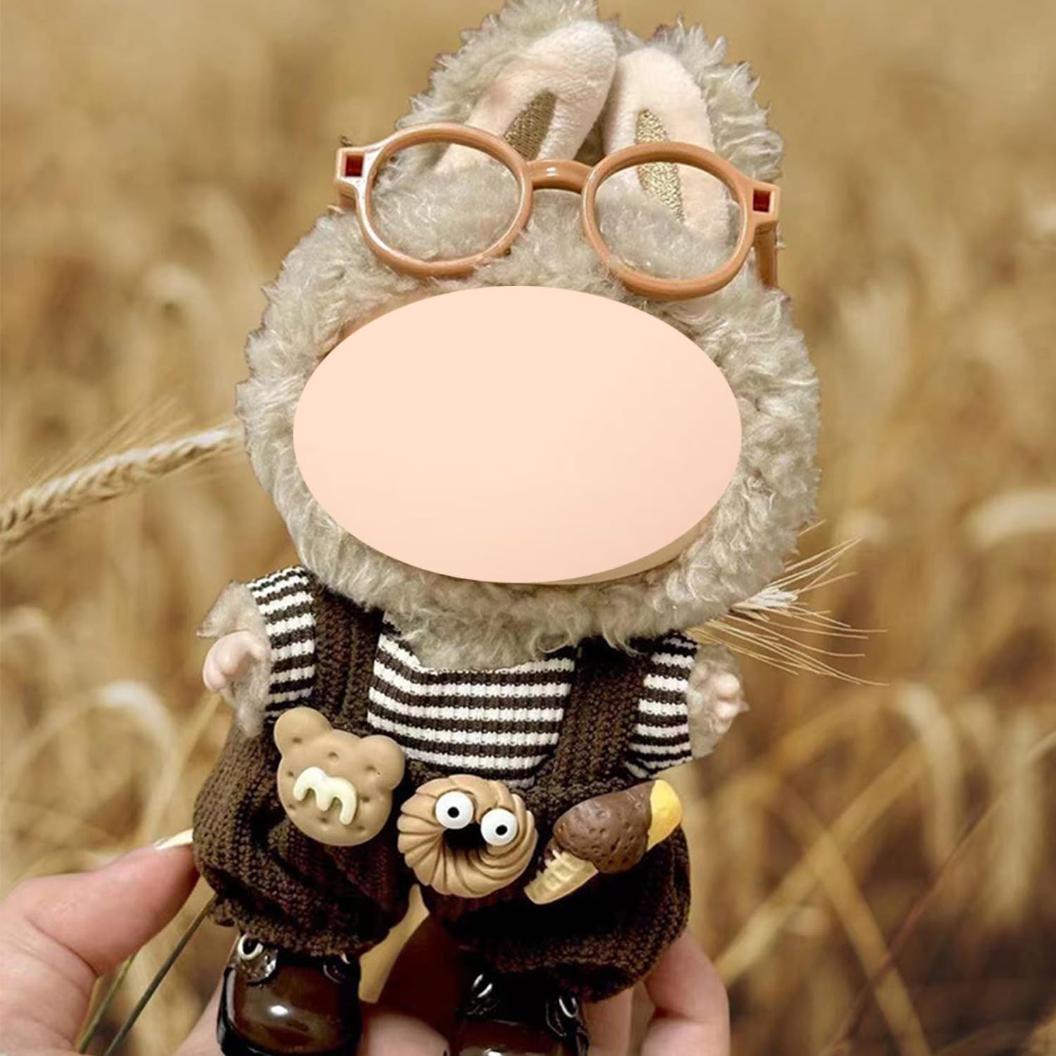 Clothes for Labubu (NO Doll),17cm/15cm Doll Outfit for LABUBU,Clothes Set for Labubu Dress Up,Accessories for LABUBU
