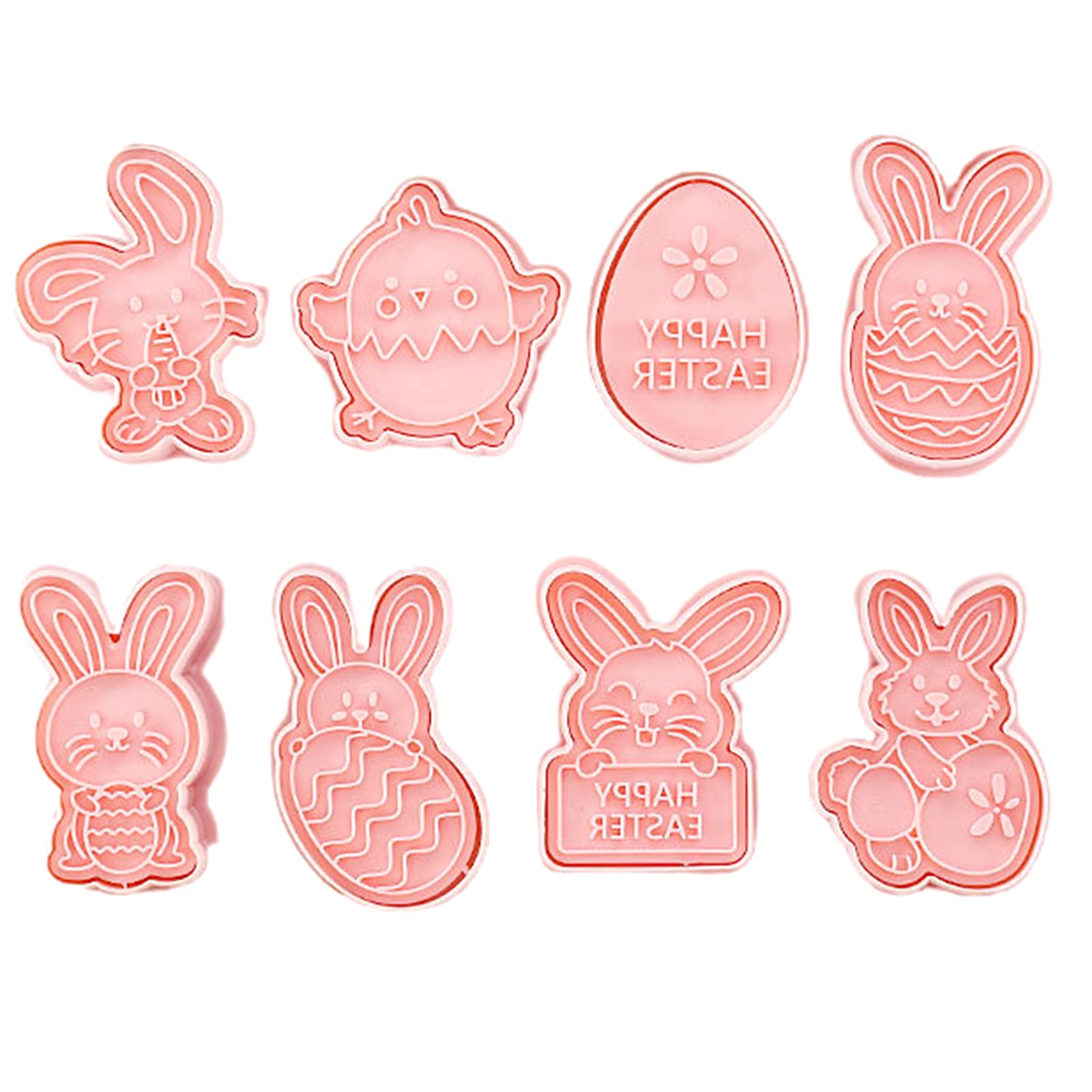 Mggsndi Cookie Cutter Cartoon Design Egg Biscuit Template Unique Baking Tools 8Pcs/Set