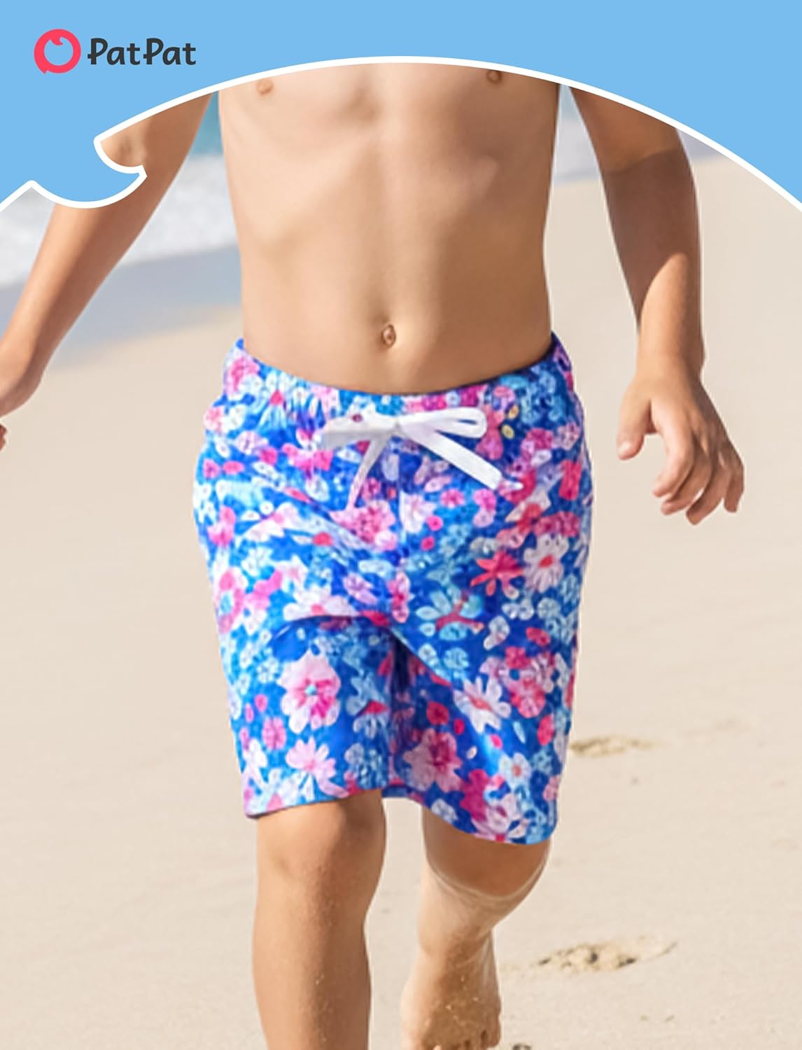 PATPAT Family Matching Swimsuits: Mommy and Me One Shoulder Colorblock Bathing Suits One Piece Swimwear Sets - Image 4