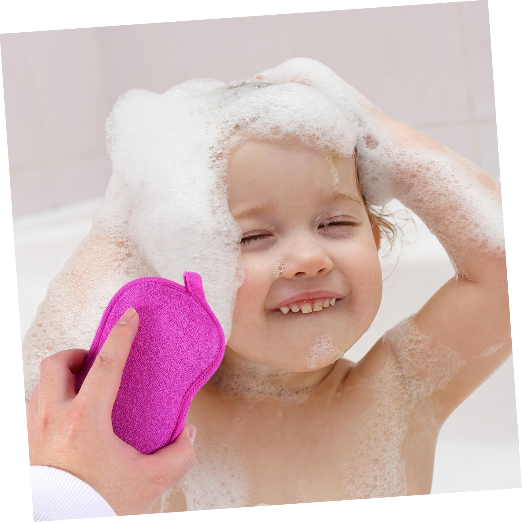 FRCOLOR 8 pz Spugna da bagno Strumento Asciugamani Bambino Filamento Luffa Naturale