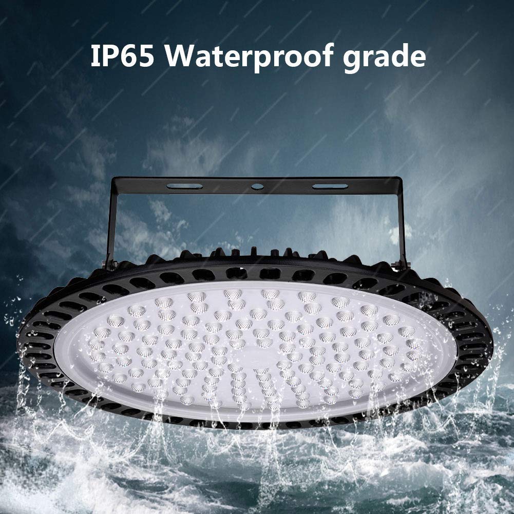 Viugreum 10 Pack 500W UFO LED High Bay Light 50000LM 6500K Daylight White Ultra Thin LED Warehouse Lighting — view 8