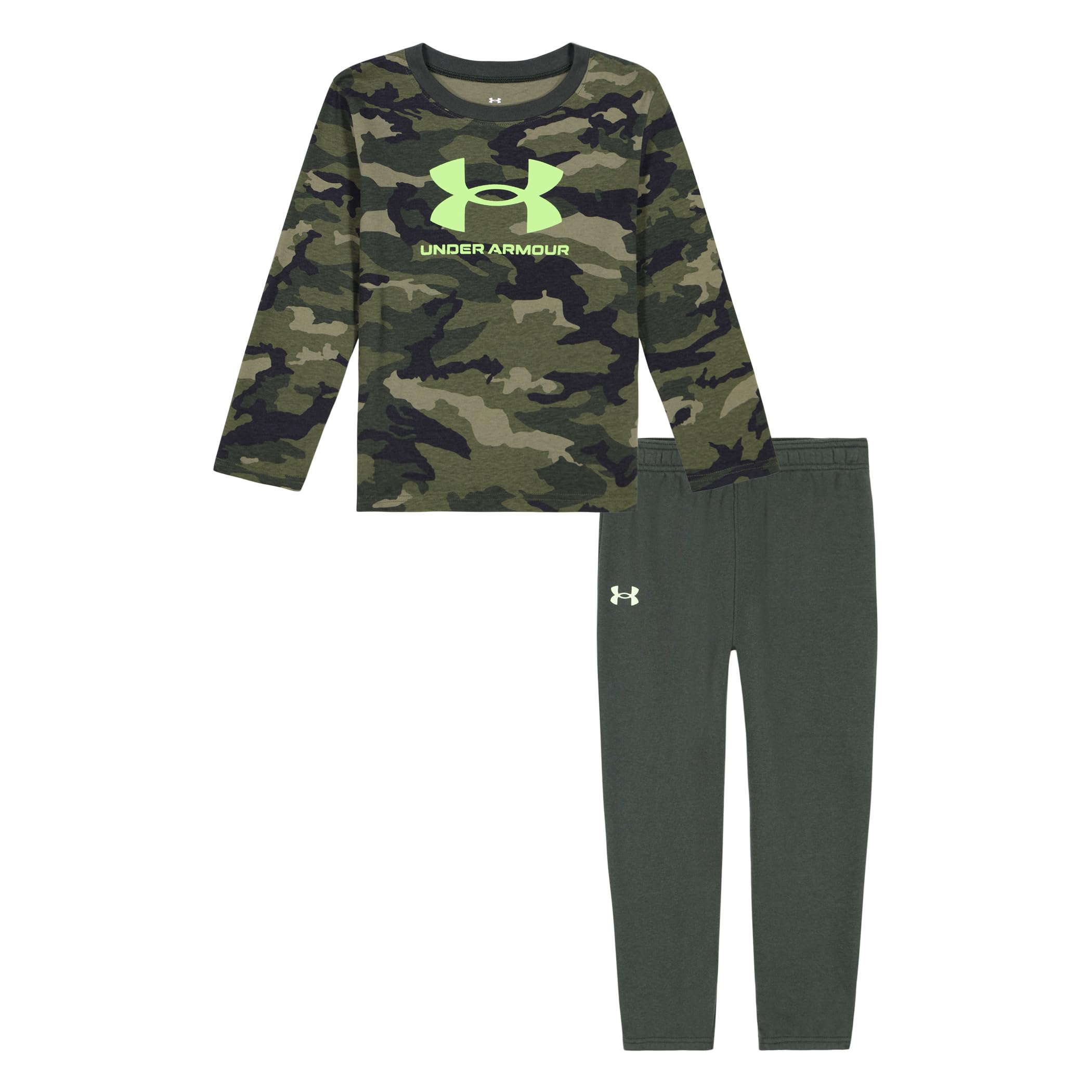 Under Armour Boys' 2-Piece Long Sleeve T-Shirt and Fleece Pants Set, Outdoor Collection