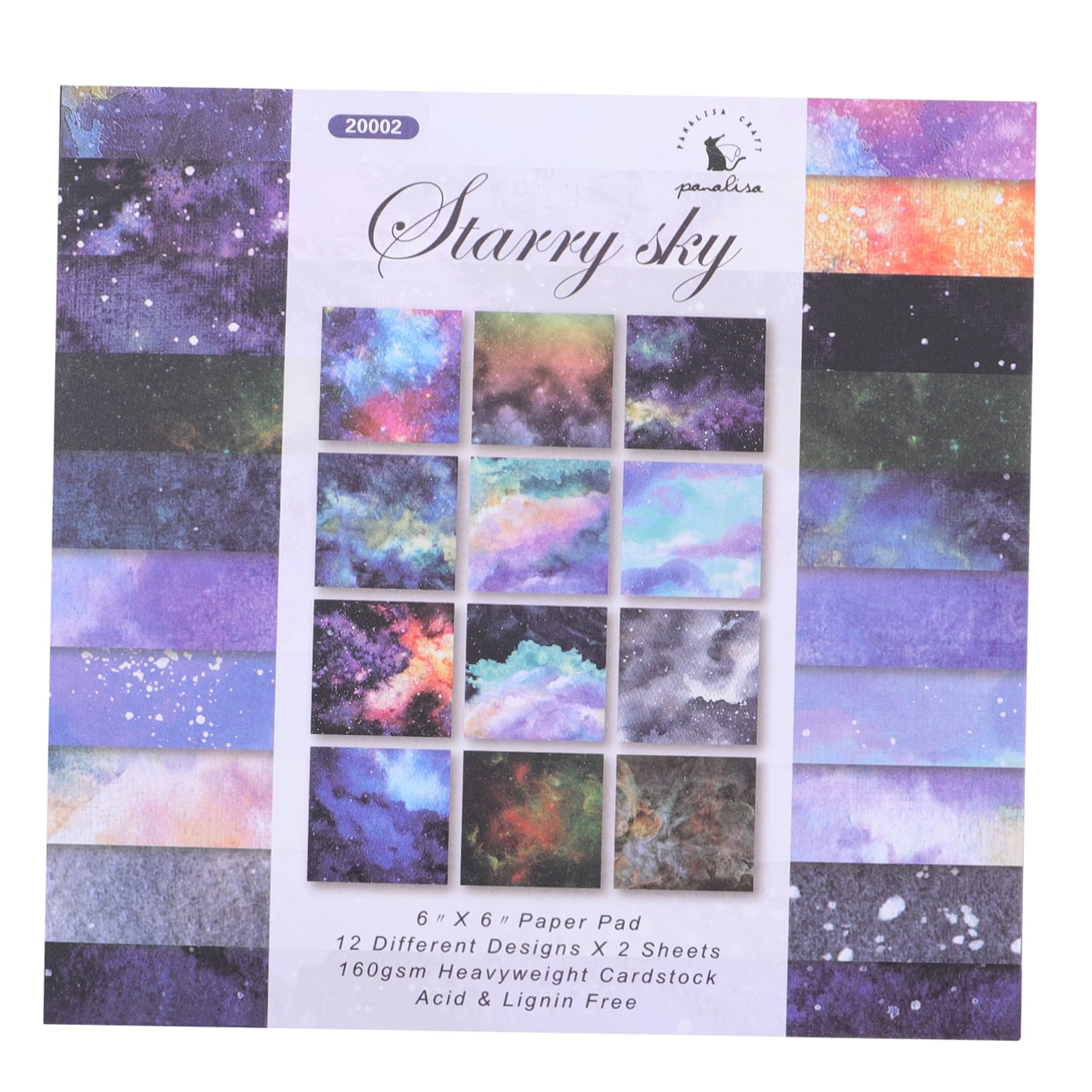 VILLCASE 24pcs Single-Sided Scrapbook Paper Pad for DIY Cardstock and Hand Craft Paper for Scrapbooking Supplies and Craft Projects