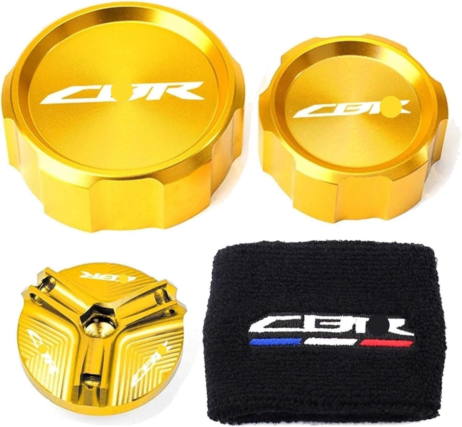 Motorcycle Oil Filler Cap Master Cylinder Brake Fluid Reservoir Cover Sock CBR1000RR Compatible with CBR 1000RR 1000 RR 2005-2018