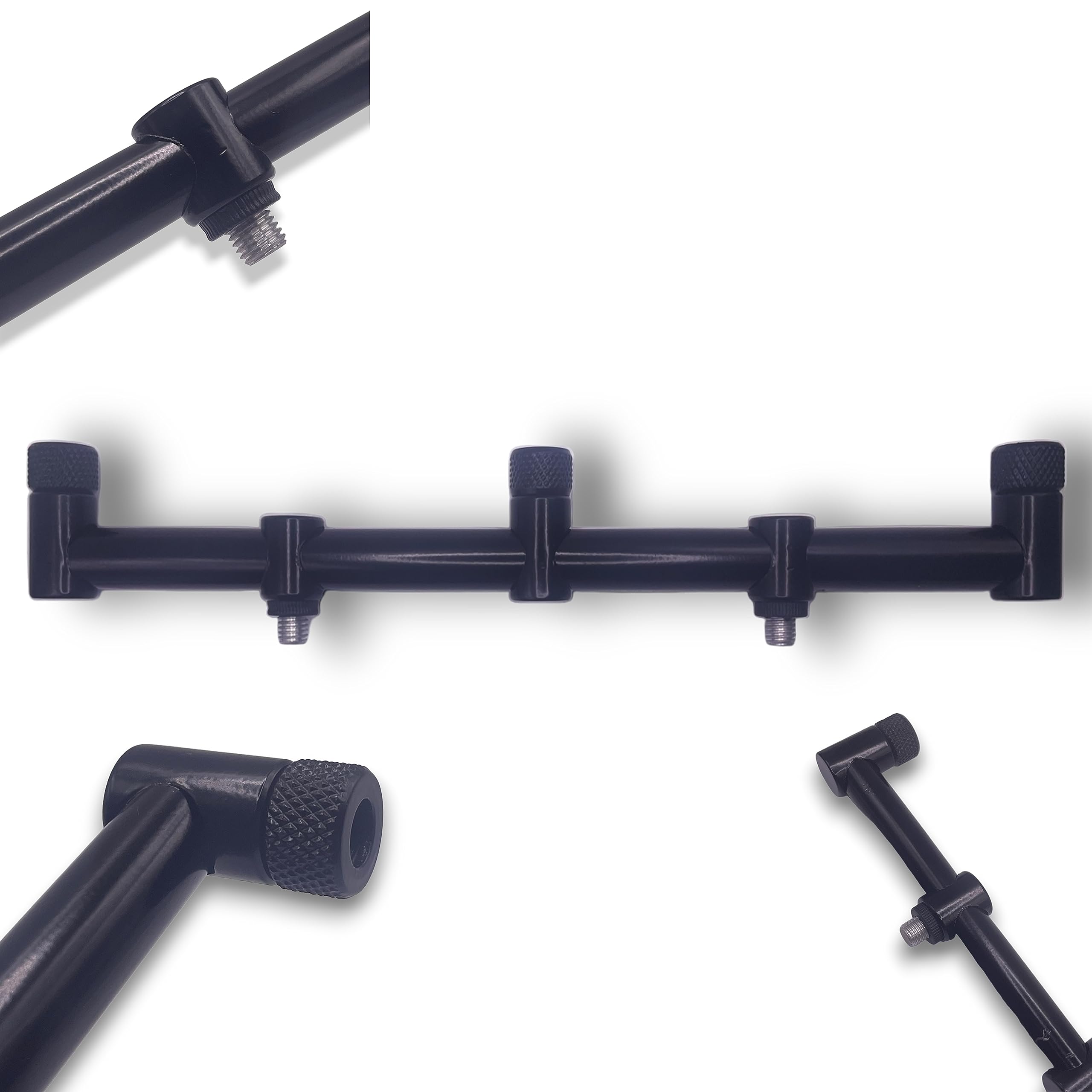 Lidsters 3 Rod Goal Post Buzz Bar Black 30cm 3 Post 2 Leg 16mm Carp Fishing Tackle